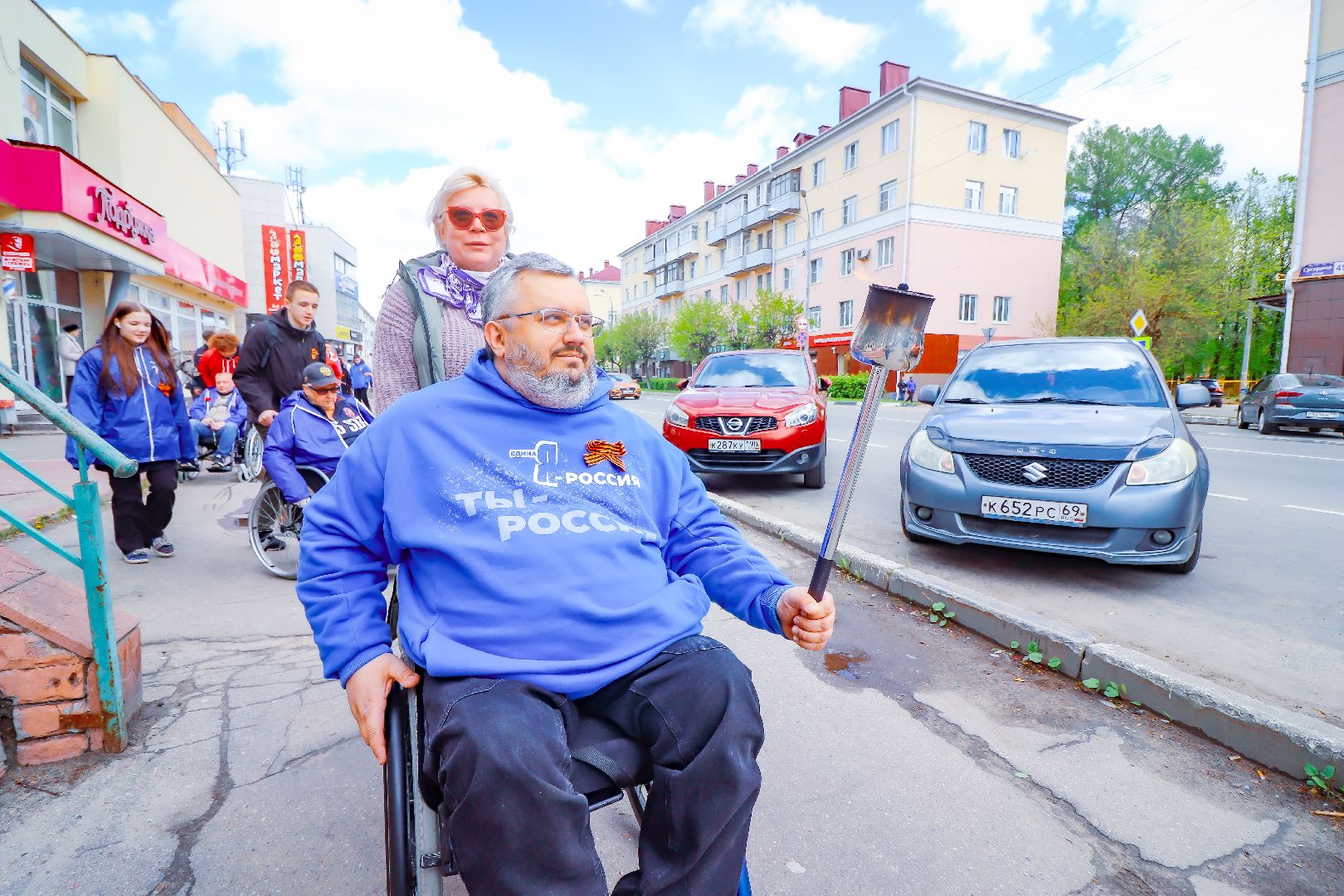 клин, общество, день победы, эстафета памяти, память,