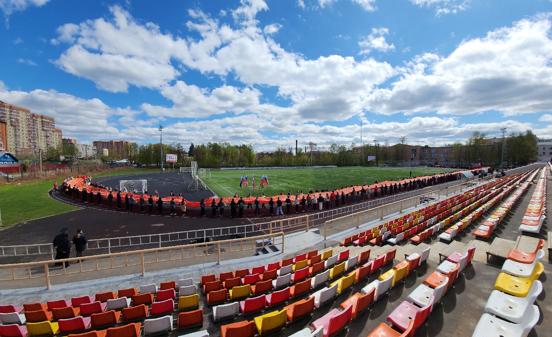 сергиево-посадский городской округ, сергиев посад, знамя памяти, союз женщин россии, 80-летие великой победы,