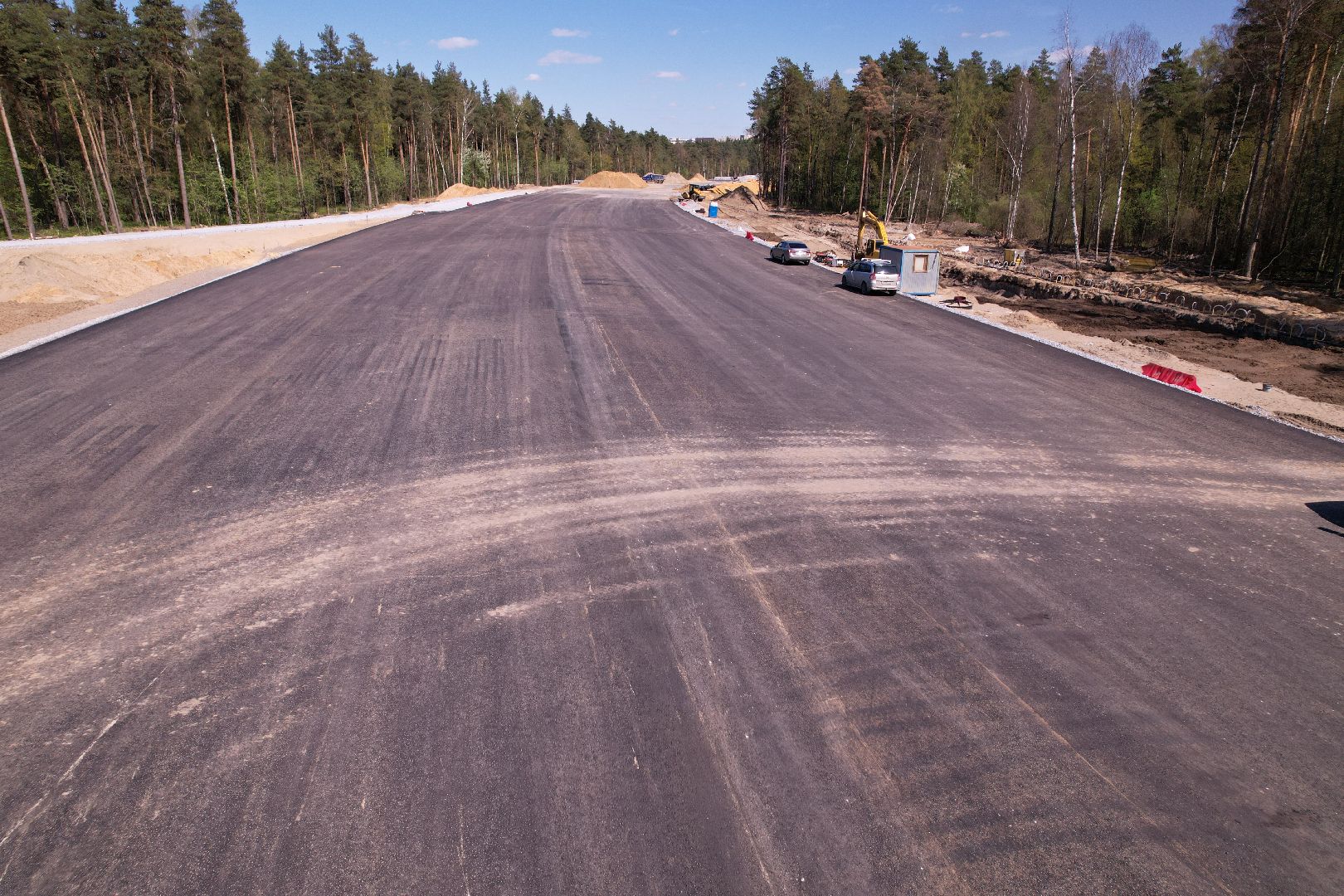 видео с коптера, юла, дороги подмосковья,