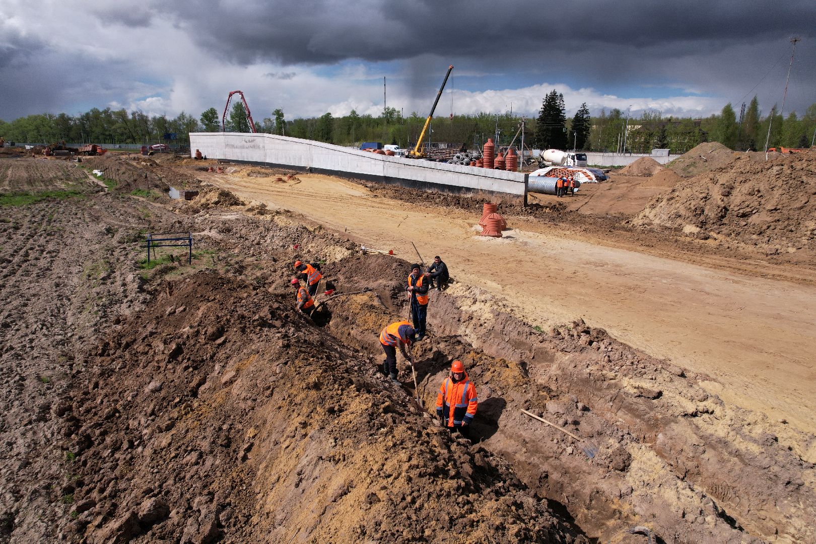 видео с коптера, дороги подмосковья, володарское шоссе,