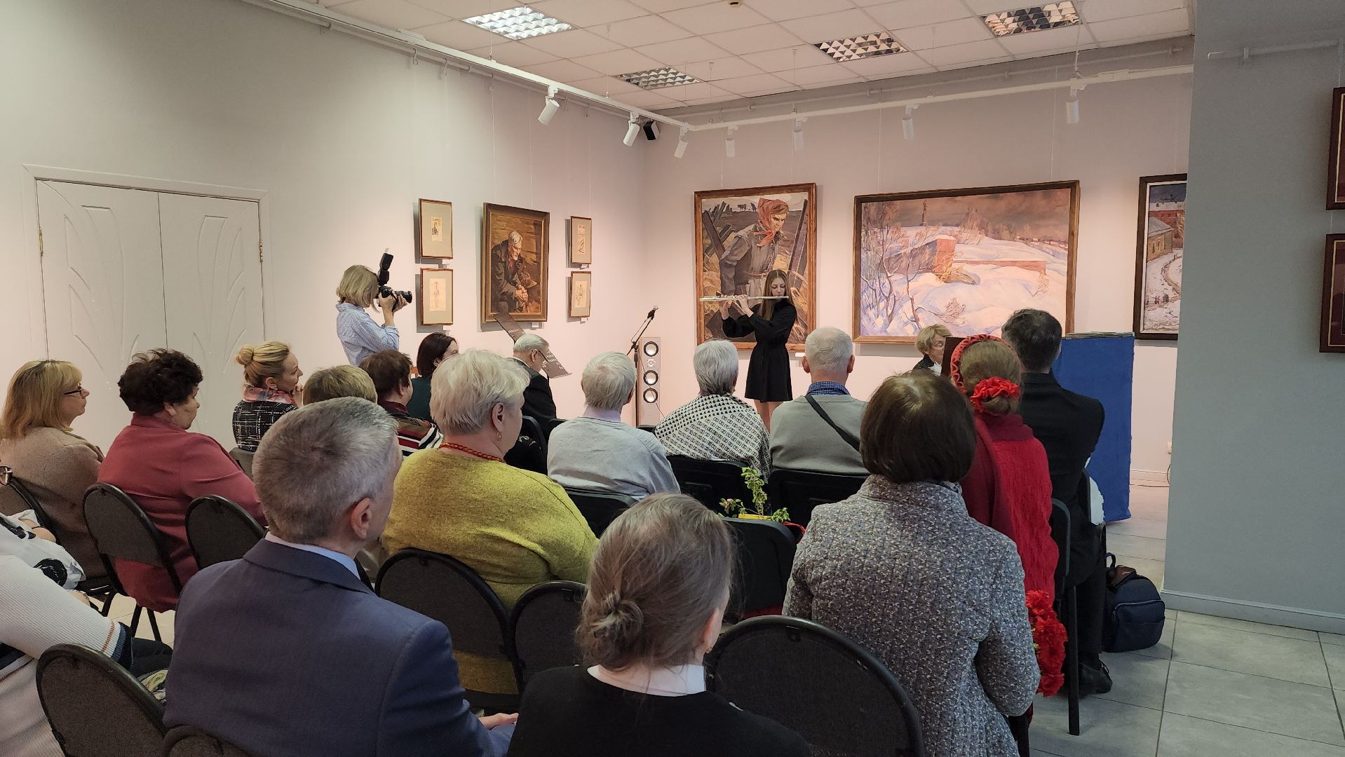 Концерт , 80 - летие победы, Лобня, художественная галерея,