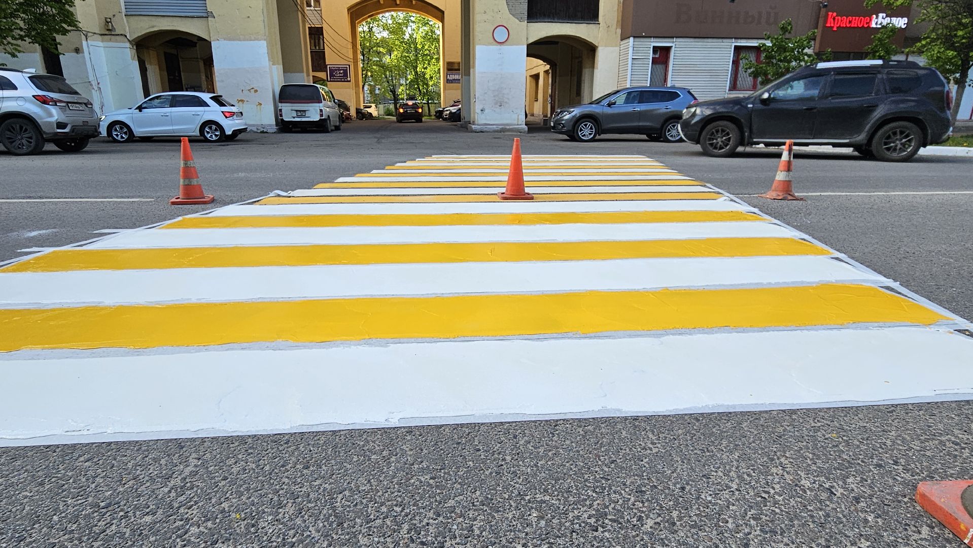 разметка, пешеходный переход, жуковский, жкх,