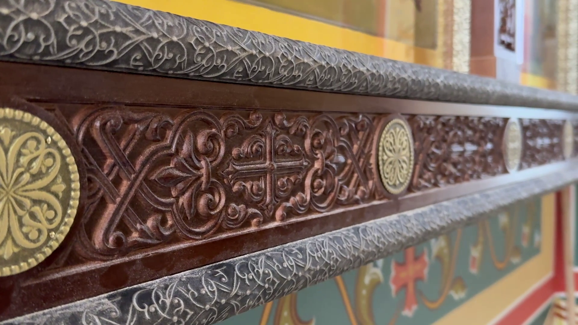 Реутов, мемориал славы,  реконструкция часовни, часовня Георгия Победоносца, Иконы, роспись,