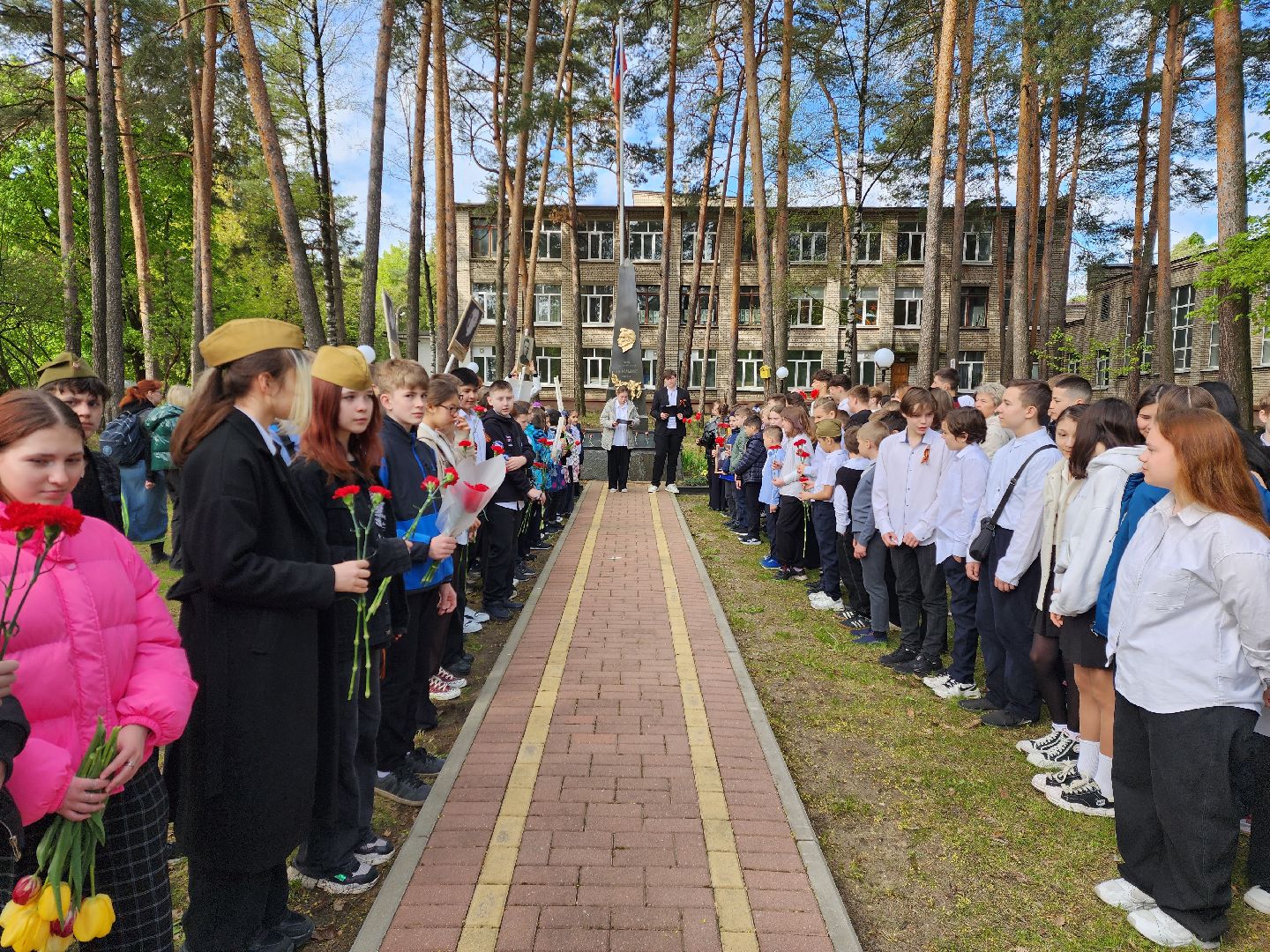 раменское, общество, возложение цветов к обелиску герою великой отечественной войны , мероприятие на территории кратовской школы 98,