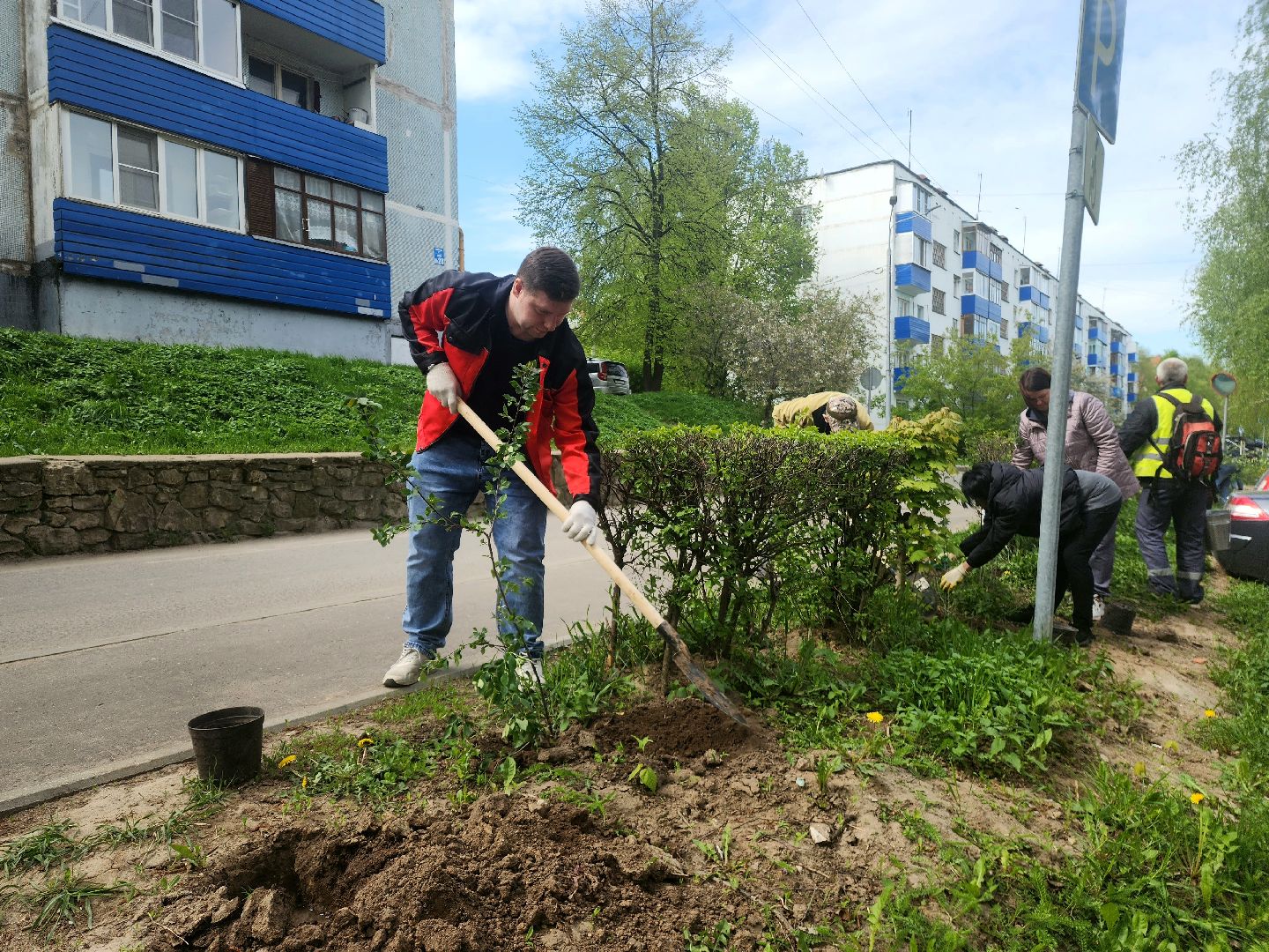 пущино, сад победы, серпухов, 80 - летие победы,