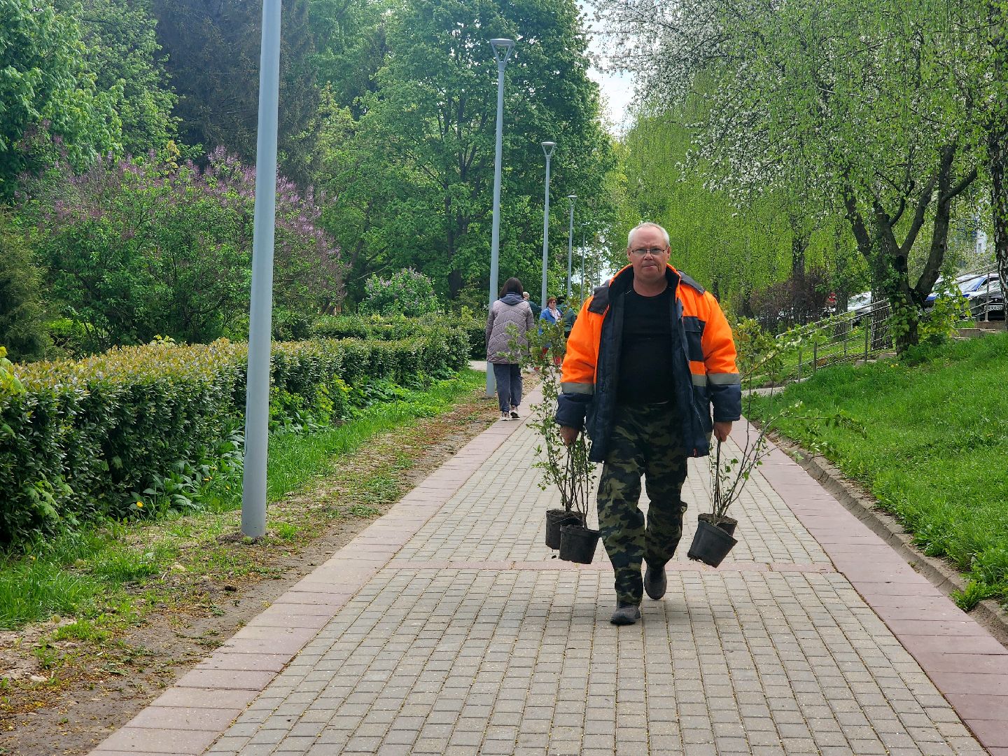 пущино, сад победы, серпухов, 80 - летие победы,