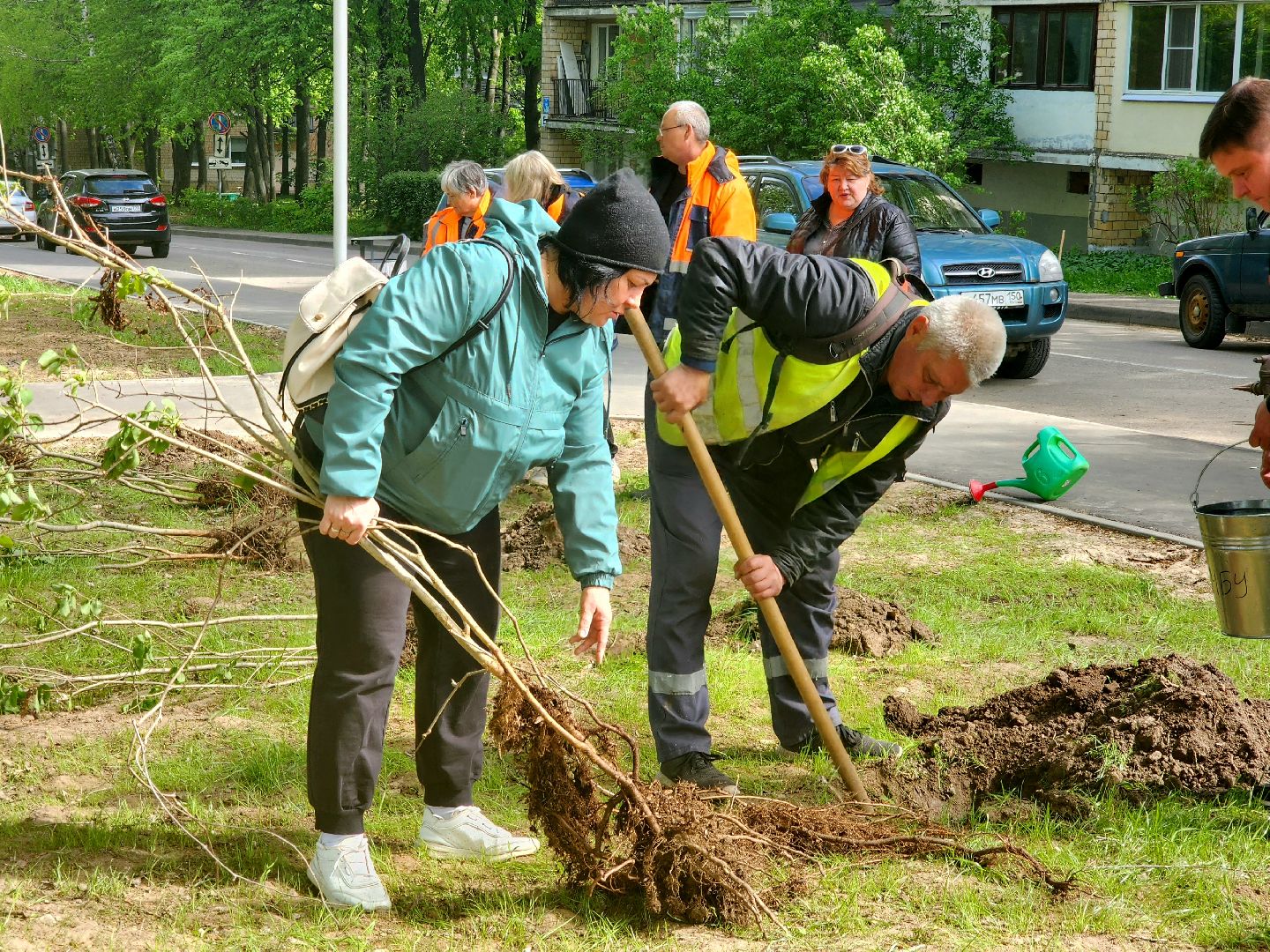 пущино, сад победы, серпухов, 80 - летие победы,