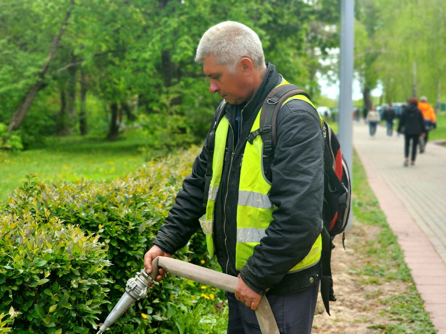 пущино, сад победы, серпухов, 80 - летие победы,
