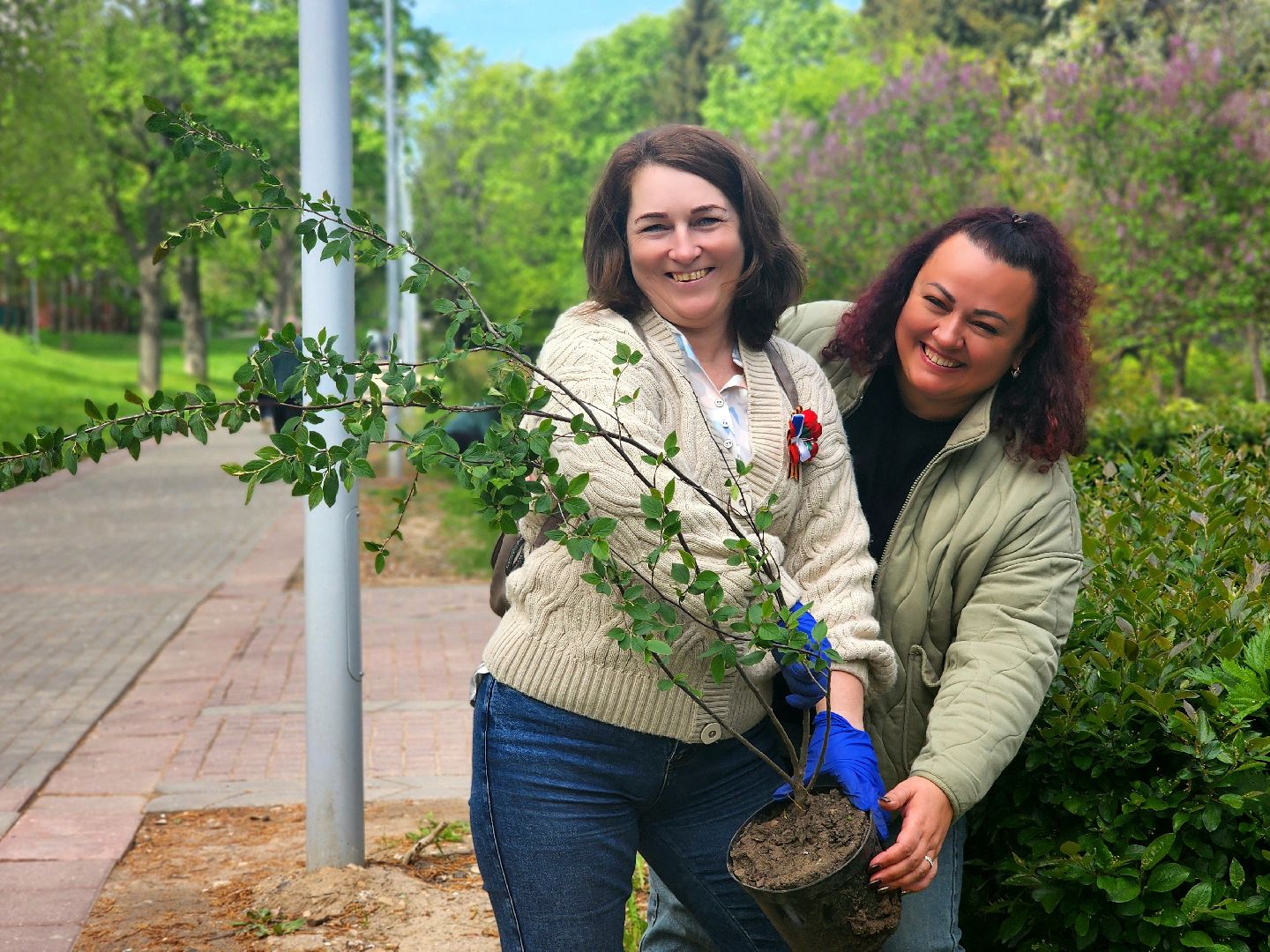 пущино, сад победы, серпухов, 80 - летие победы,