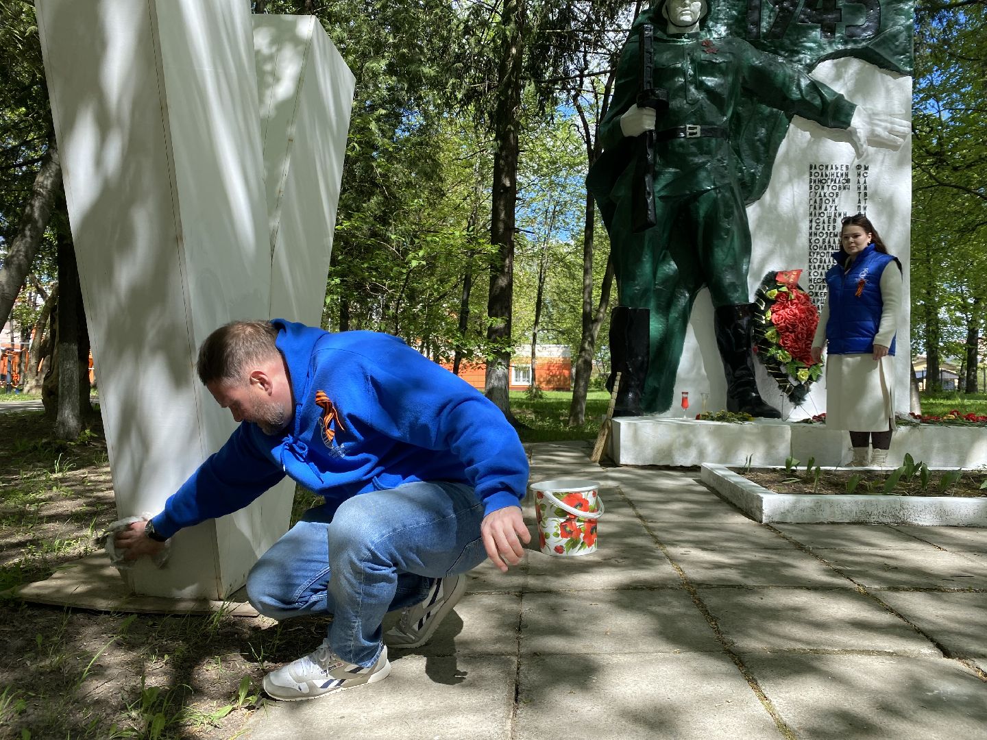 благоустройство, жкх, домодедово, день победы, вов, 9 мая, памятник, обелиск ,