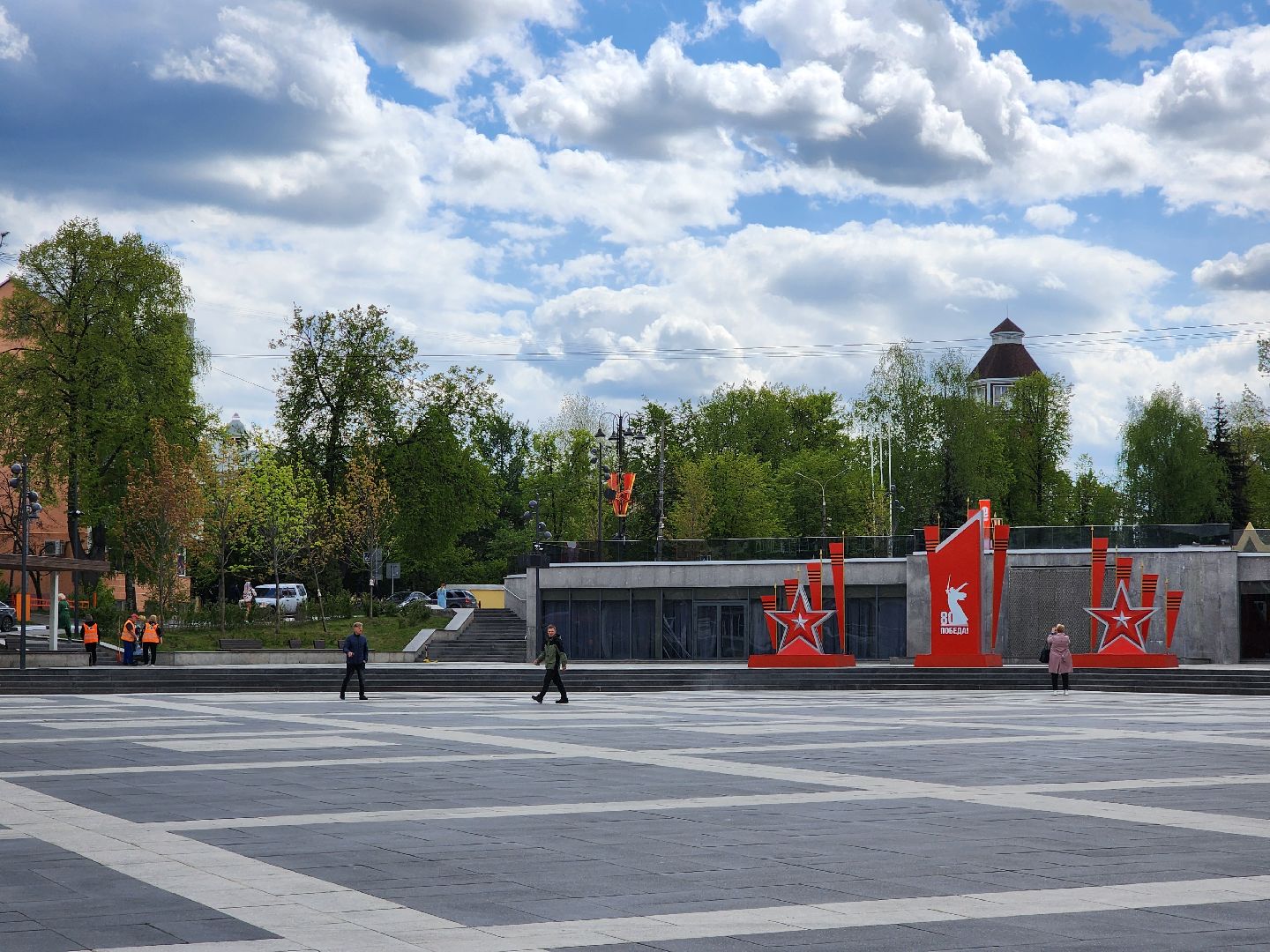 ногинск, благоустройство, украшения, фонтаны, жители, общество, 9 мая,