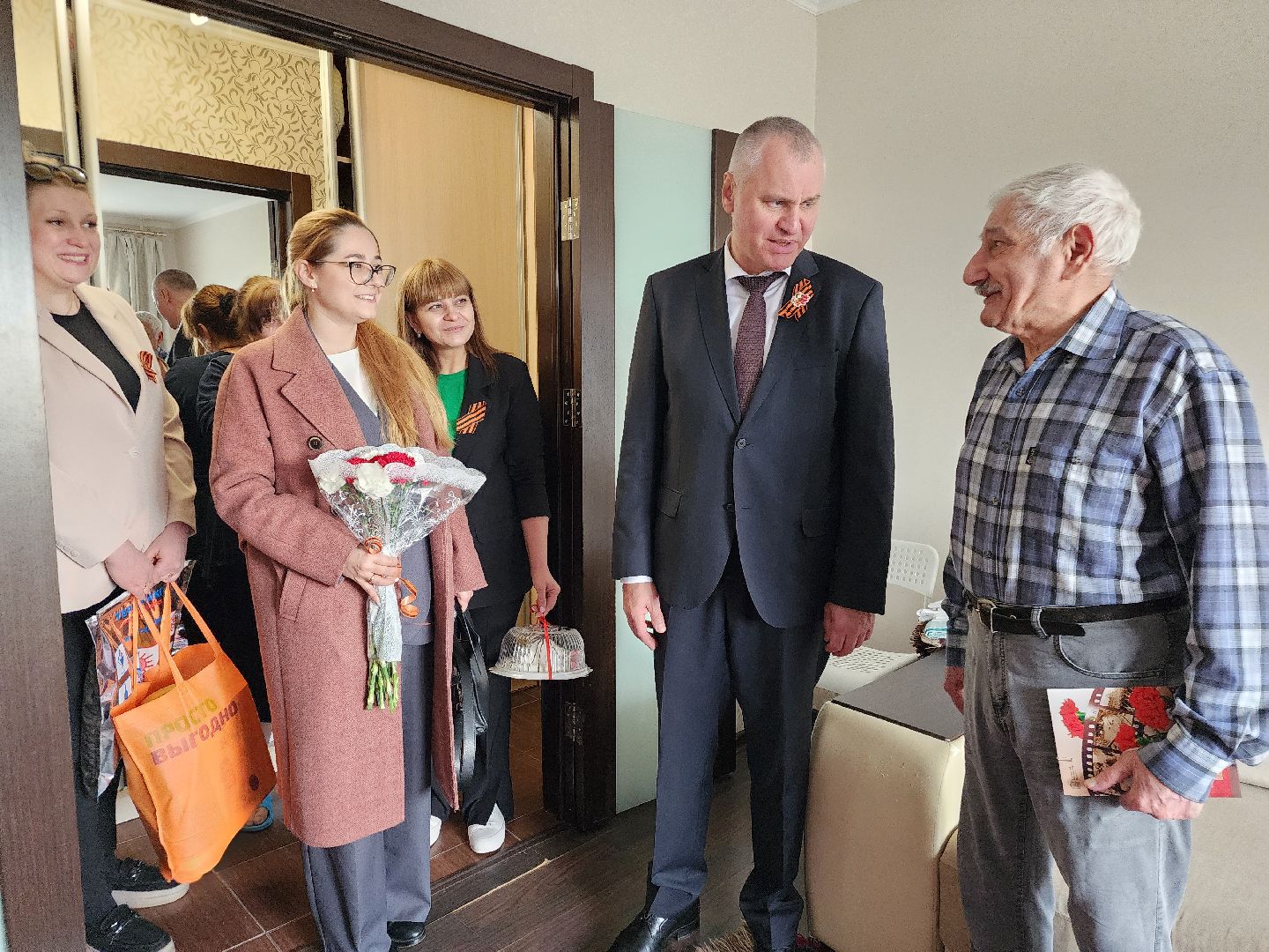 фрязино, ветераны великой отечественной войны, 80-летие великой победы, поздравление ветерана,