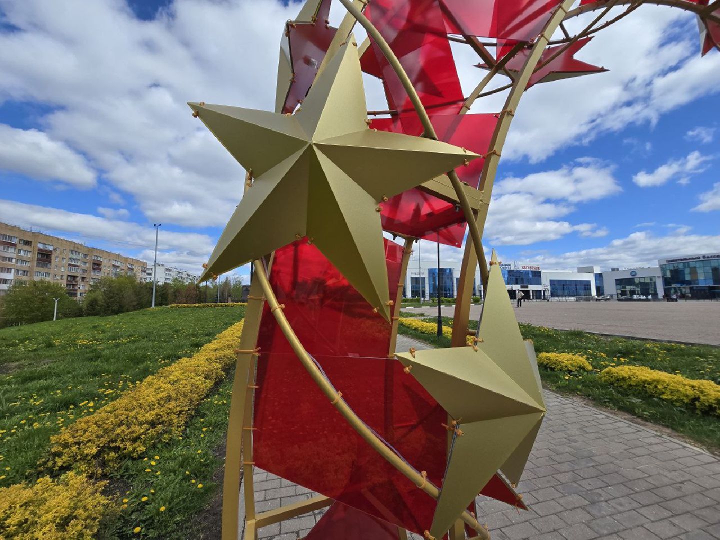 можайск, можайский муниципальный округ, подмосковье, день победы, благоустройство, украсили округ к 9 мая,