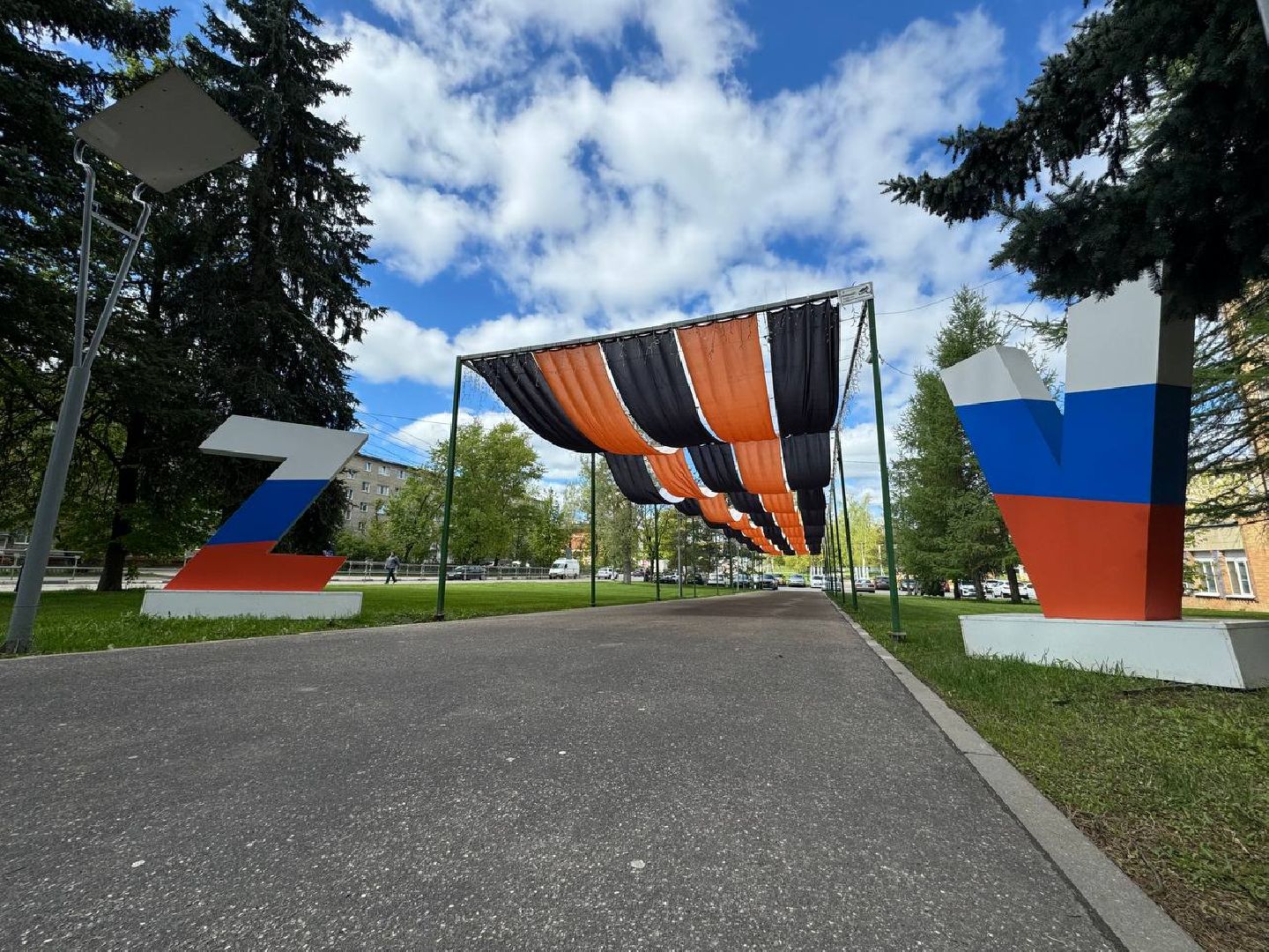 можайск, можайский муниципальный округ, подмосковье, день победы, благоустройство, украсили округ к 9 мая,