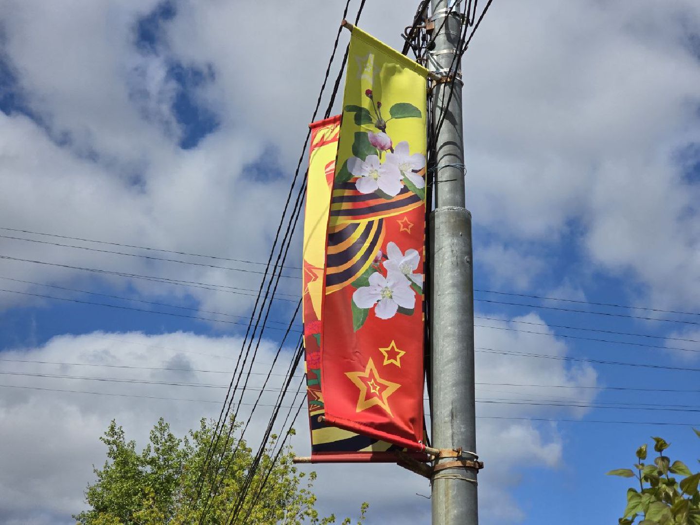 можайск, можайский муниципальный округ, подмосковье, день победы, благоустройство, украсили округ к 9 мая,