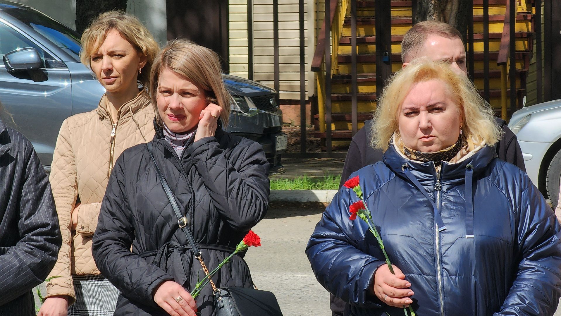 щёлково, возложение цветов, Мемориал воинам хлопчатобумажного комбината,