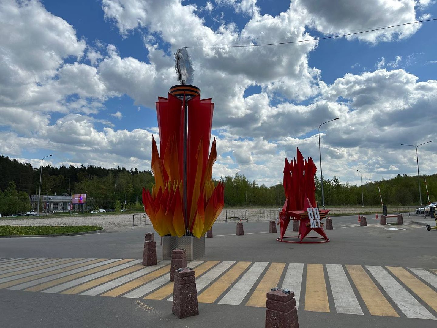 день победы, домодедово, украшение города,