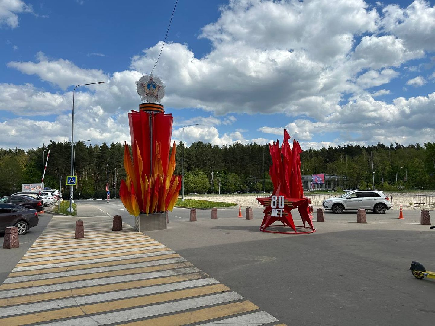 день победы, домодедово, украшение города,