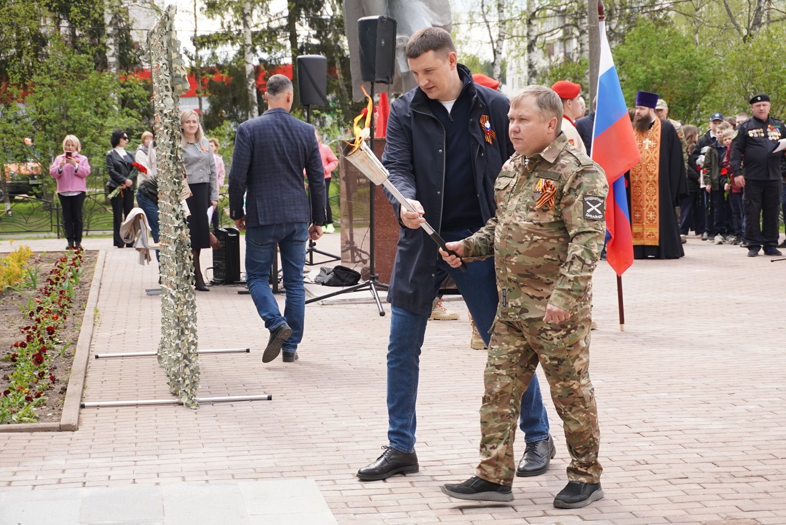 павловский посад, вечный огонь, день победы,