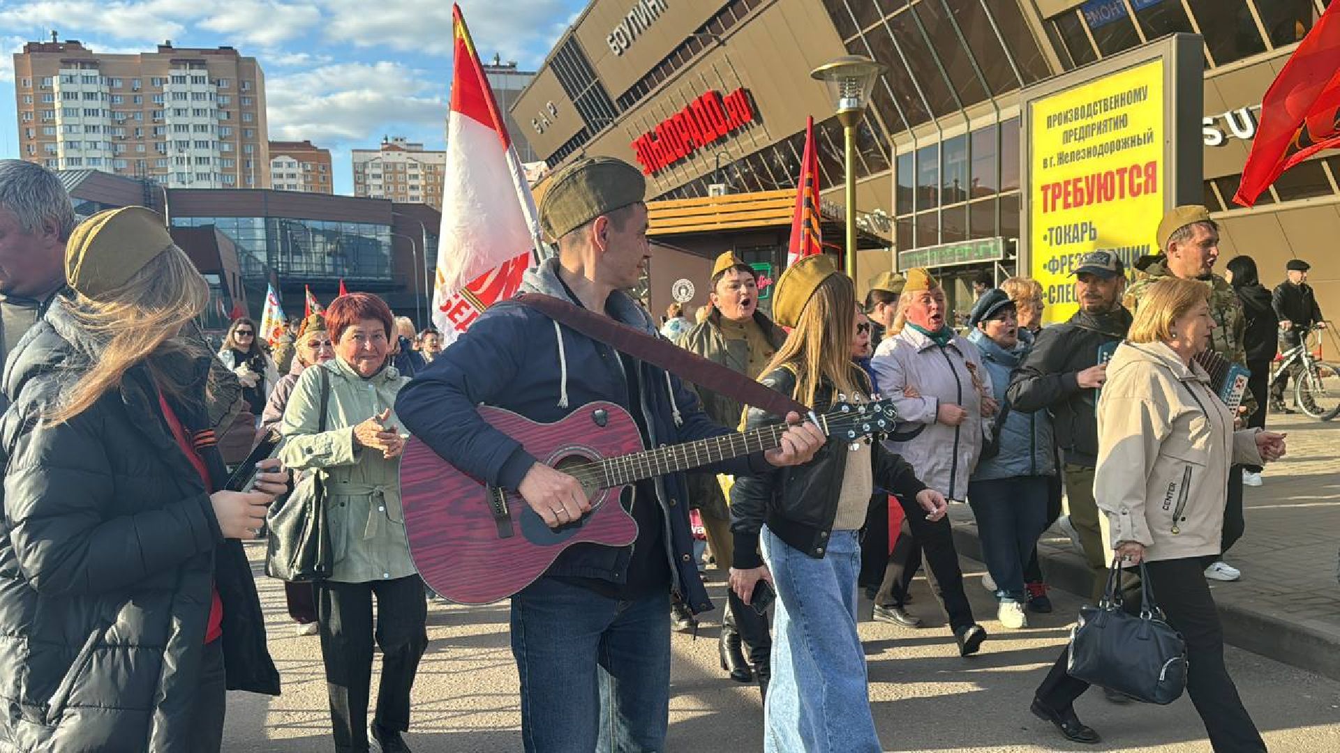 военные песни, шествие, железнодорожная,