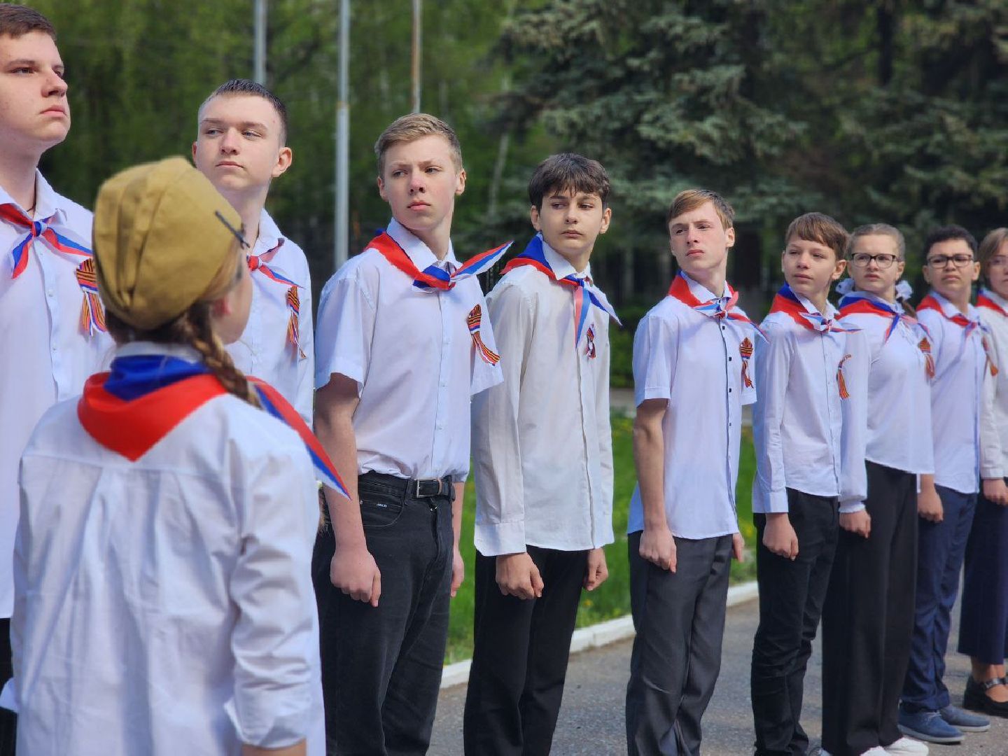 воскресенск, смотр строя и песни, школа,