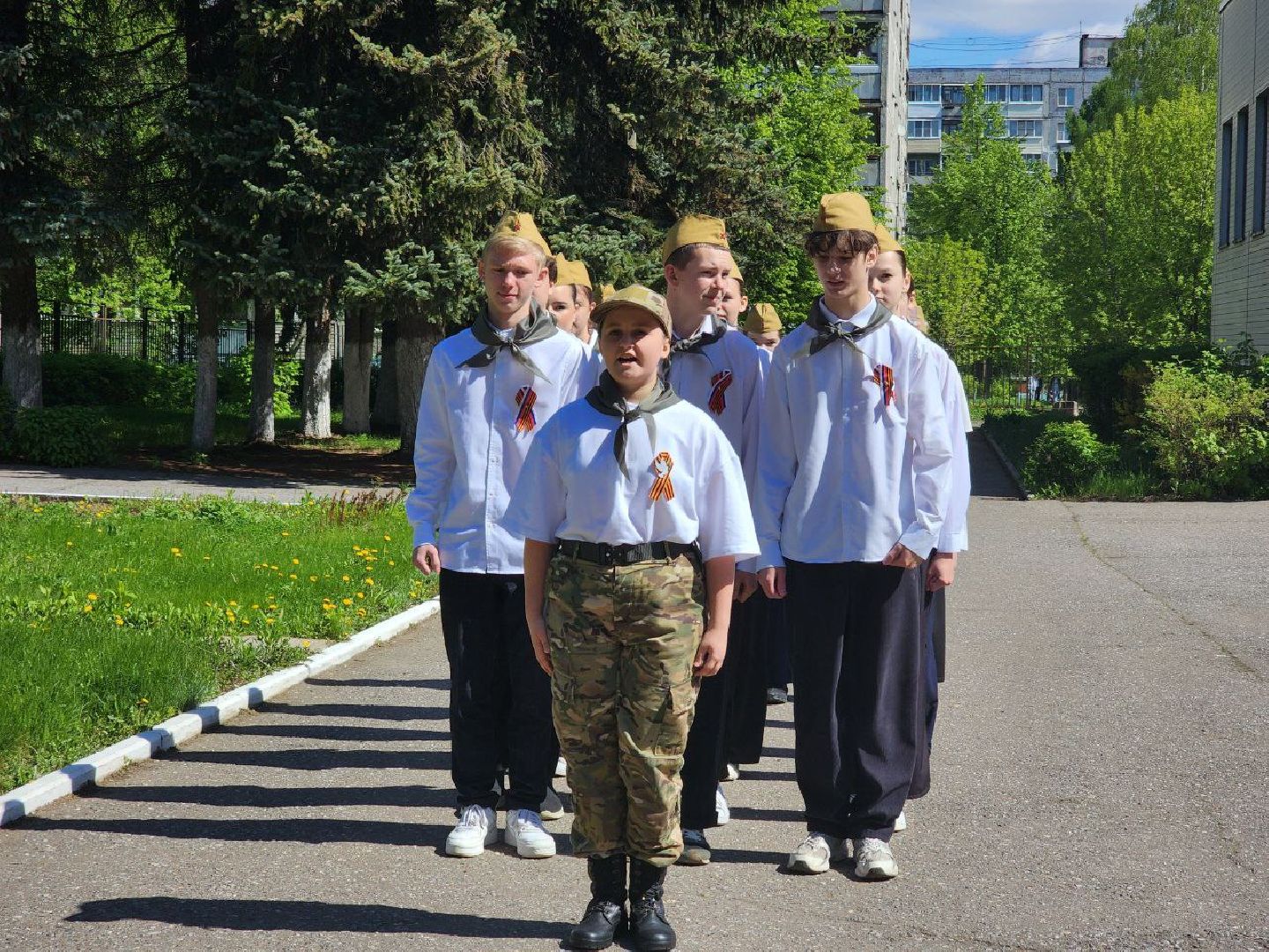 воскресенск, смотр строя и песни, школа,