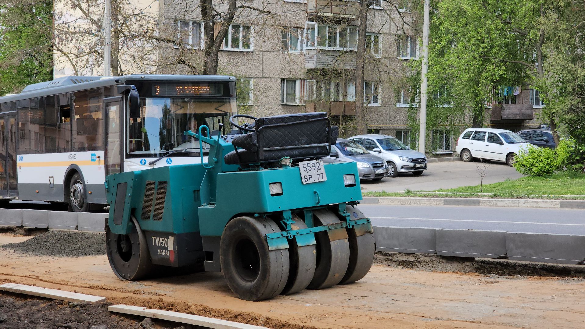 кашира, дороги, тротуар, дорожка, дорожные работы, бортовой камень,