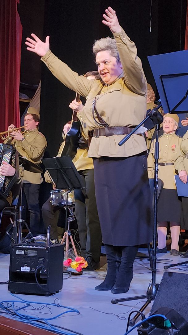 пушкино, хор, день победы, песни военных лет, 80 - летие победы, выступление,патриотизм,великая победа,вертикалки,