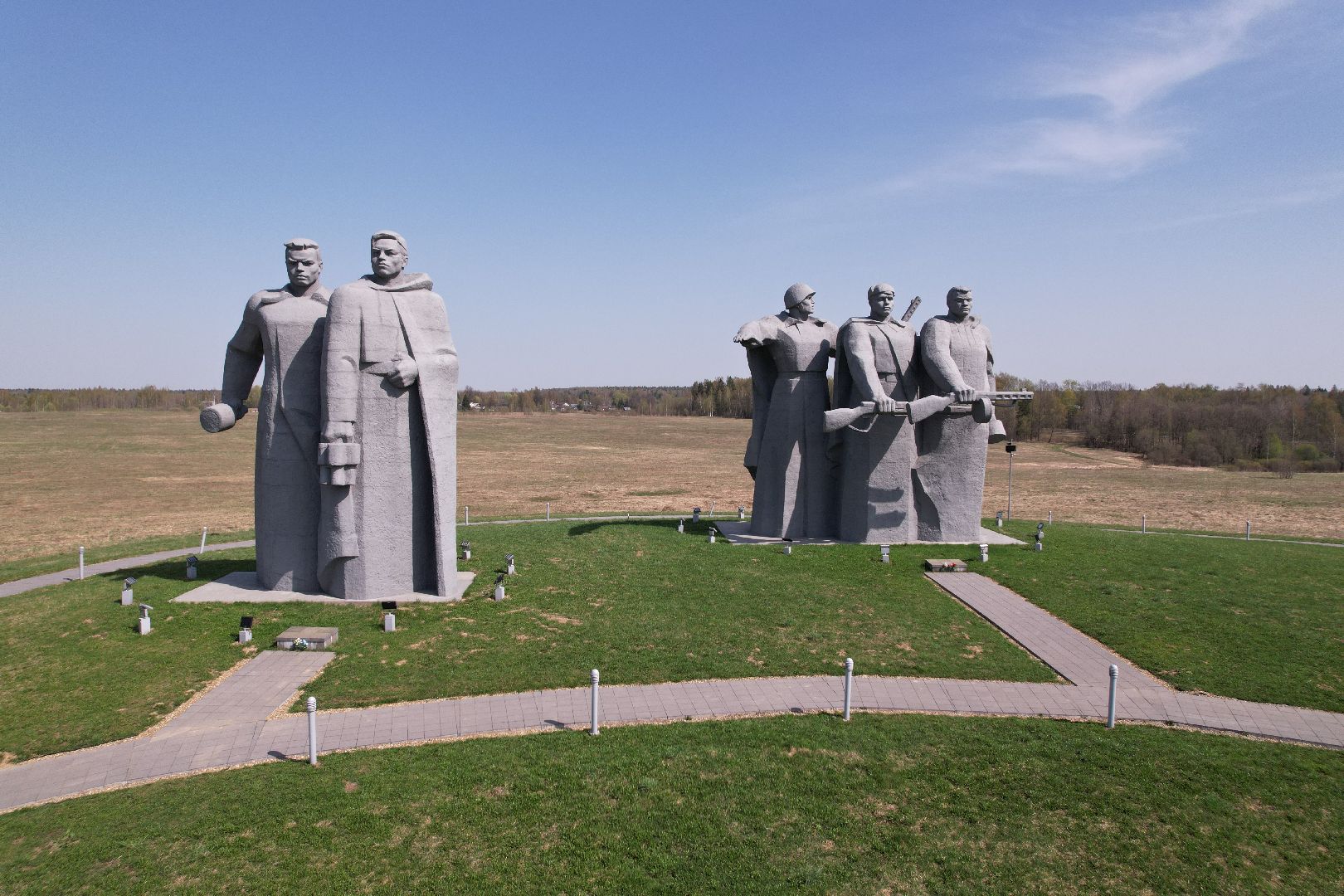 видео с коптера, мемориал Героям-панфиловцам,