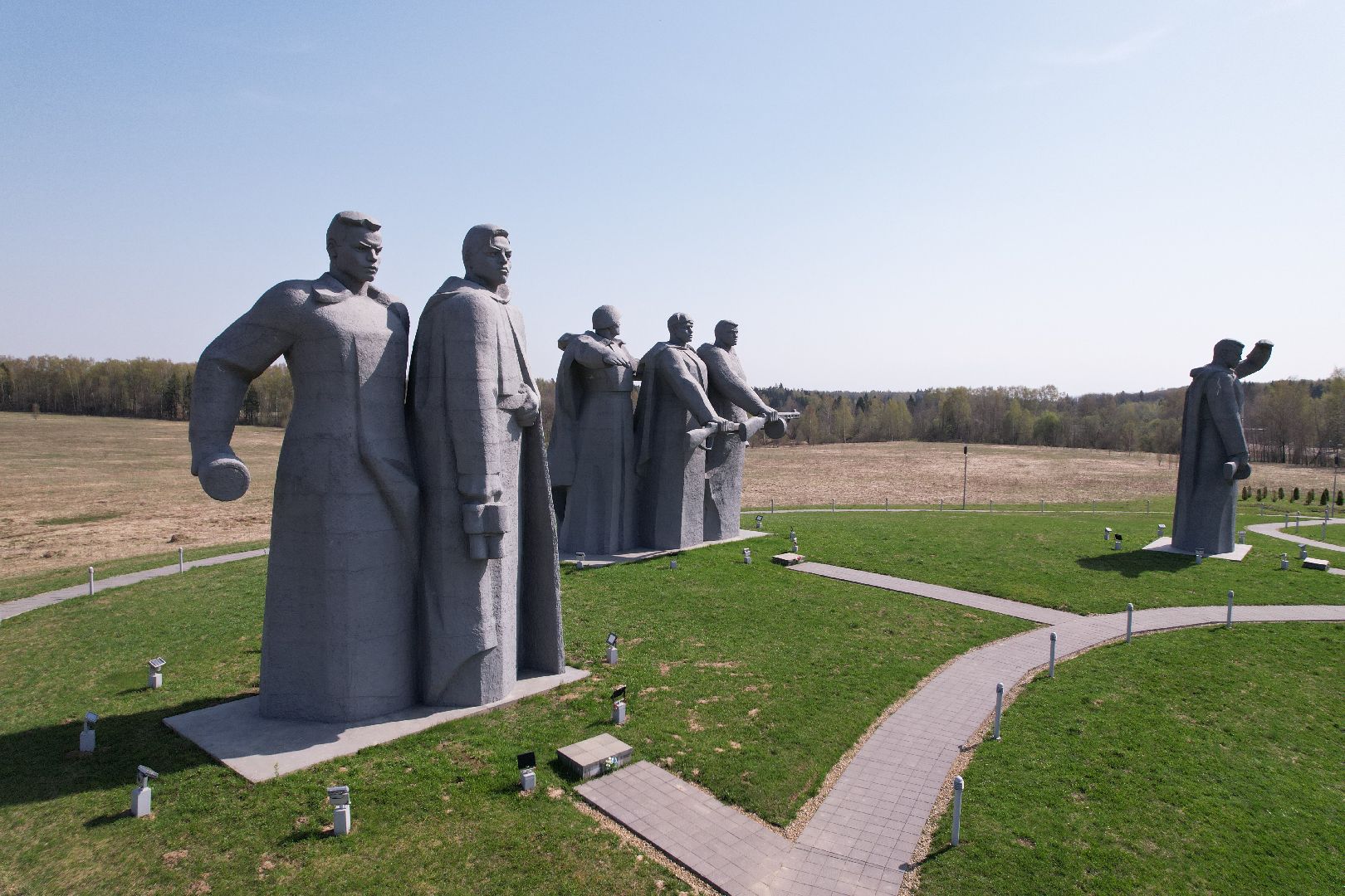 видео с коптера, мемориал Героям-панфиловцам,