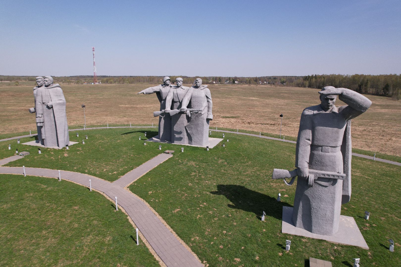 видео с коптера, мемориал Героям-панфиловцам,