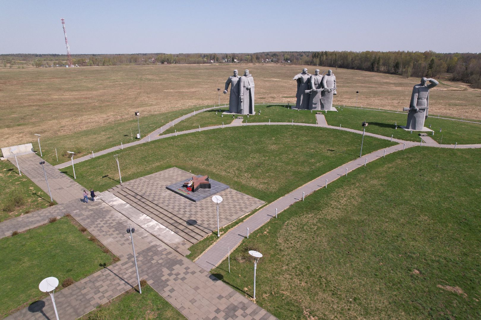 видео с коптера, мемориал Героям-панфиловцам,