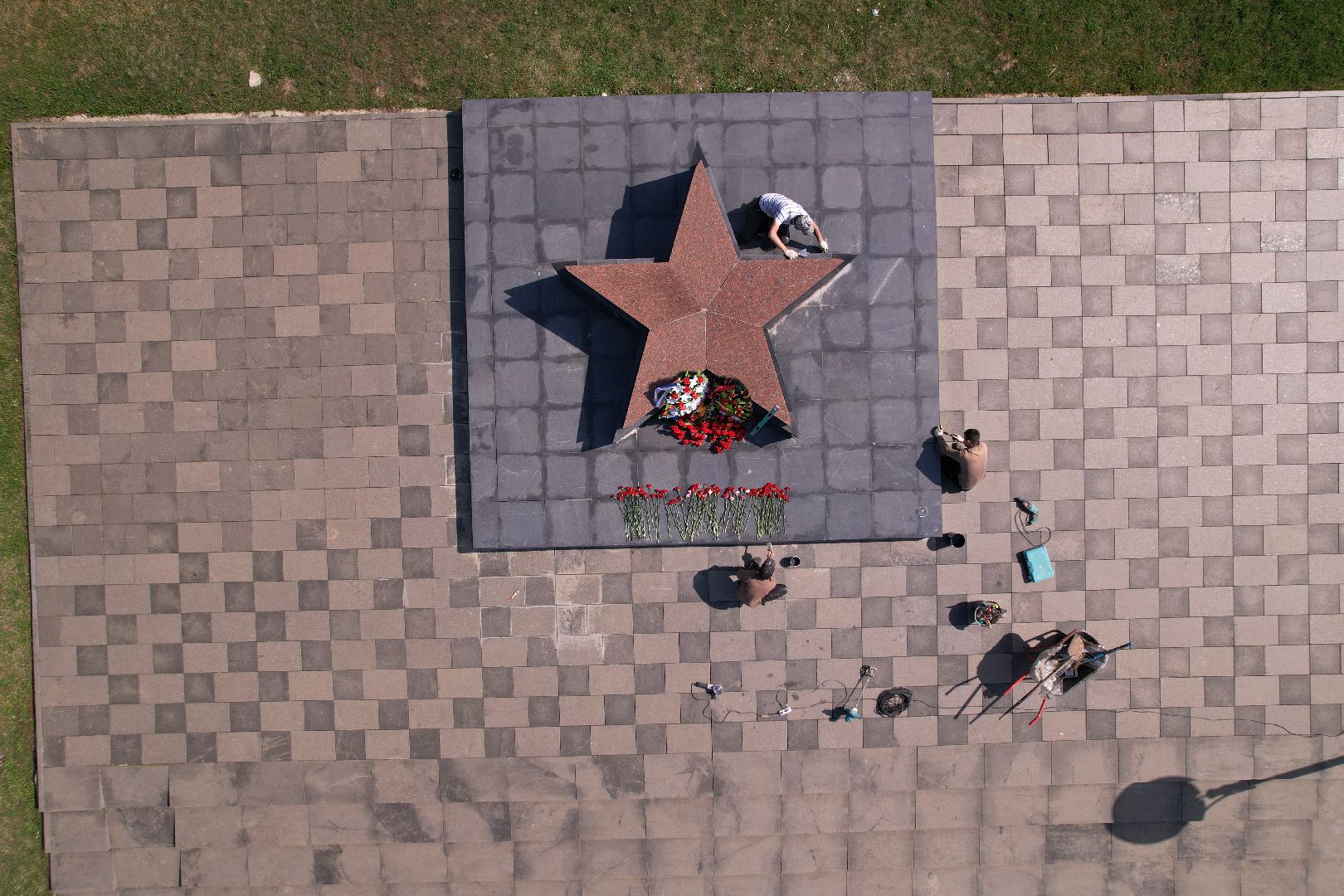 видео с коптера, мемориал Героям-панфиловцам,