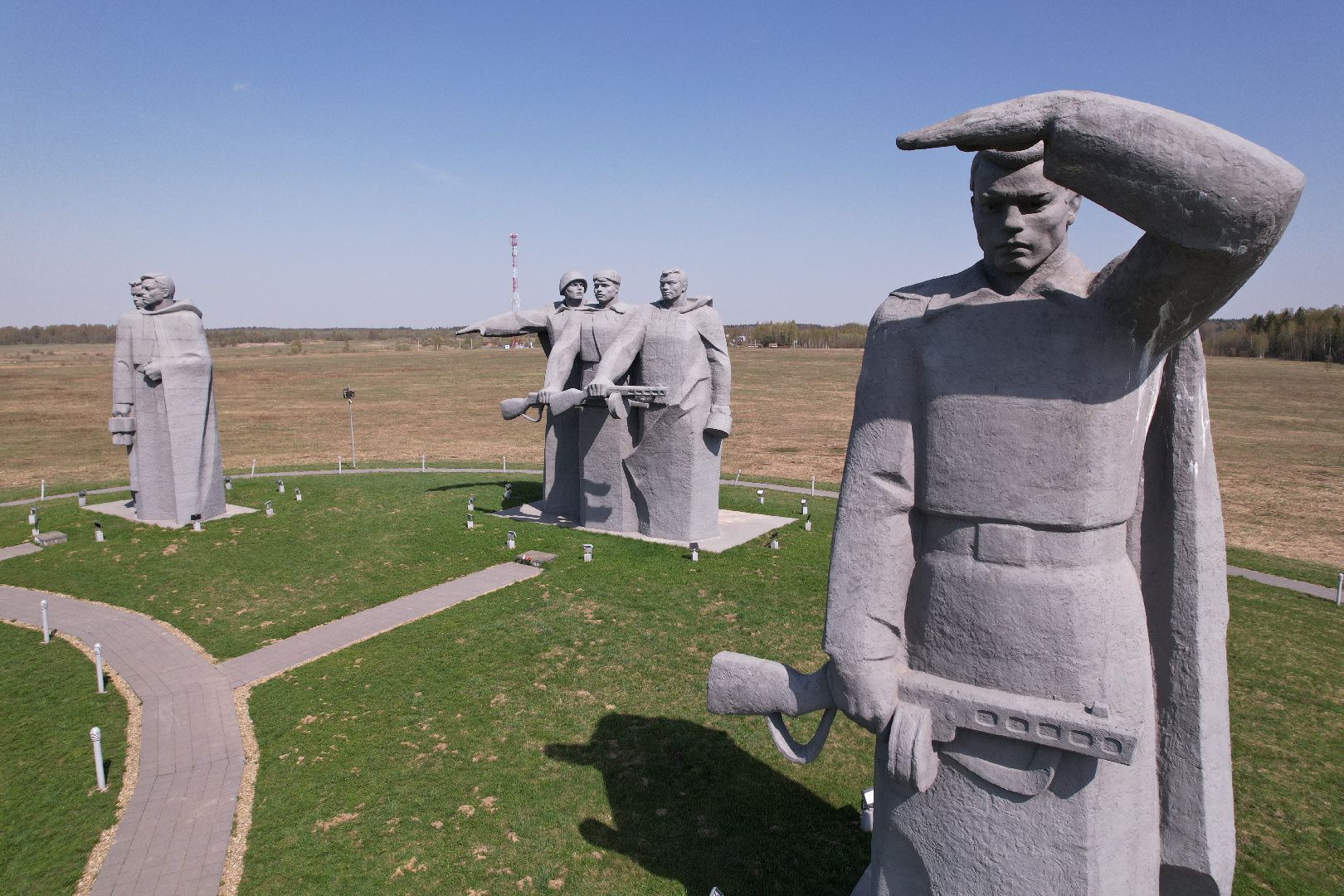 видео с коптера, мемориал Героям-панфиловцам,