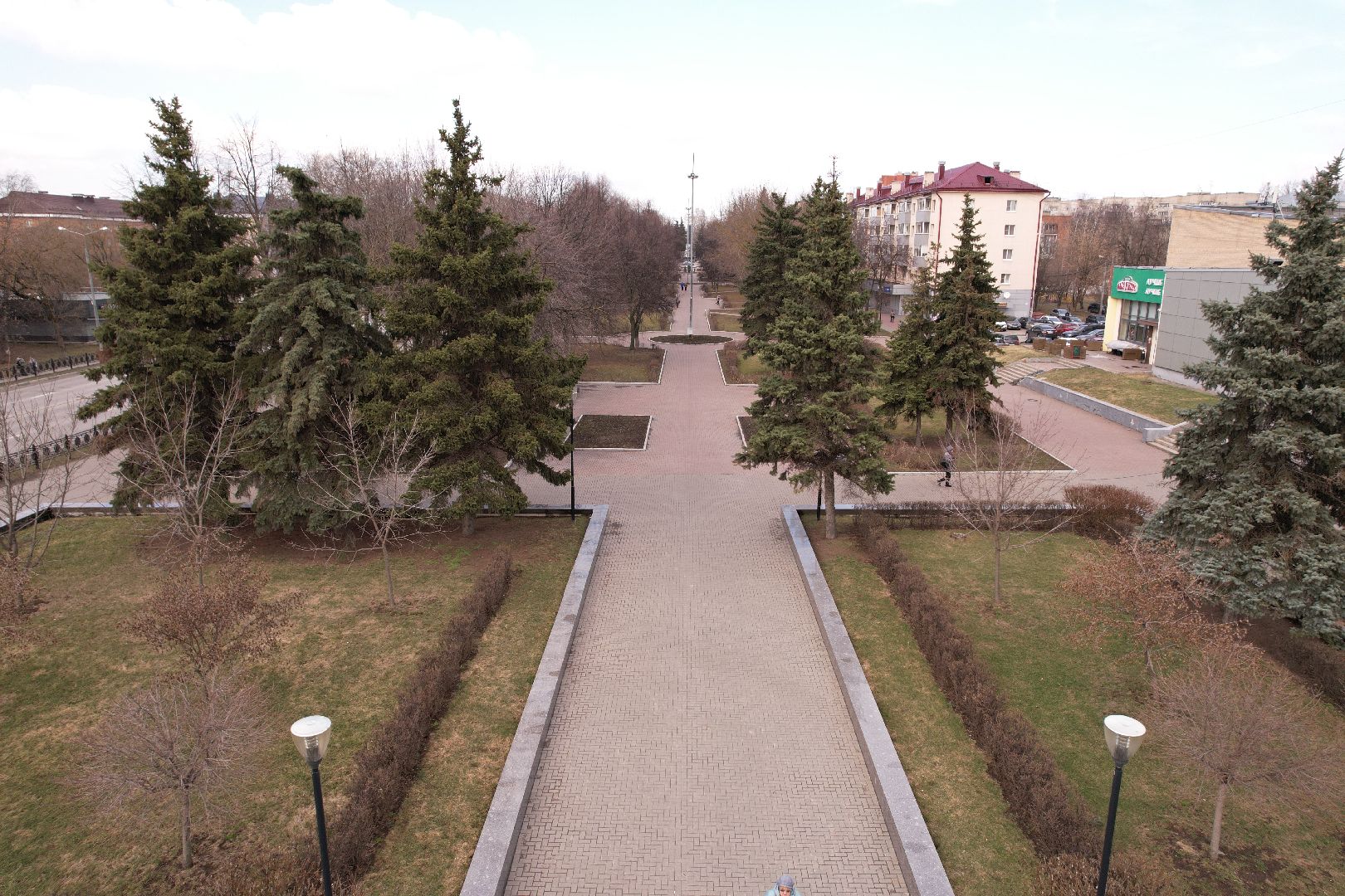 видео с коптера, Обелиск славы в домодедове,