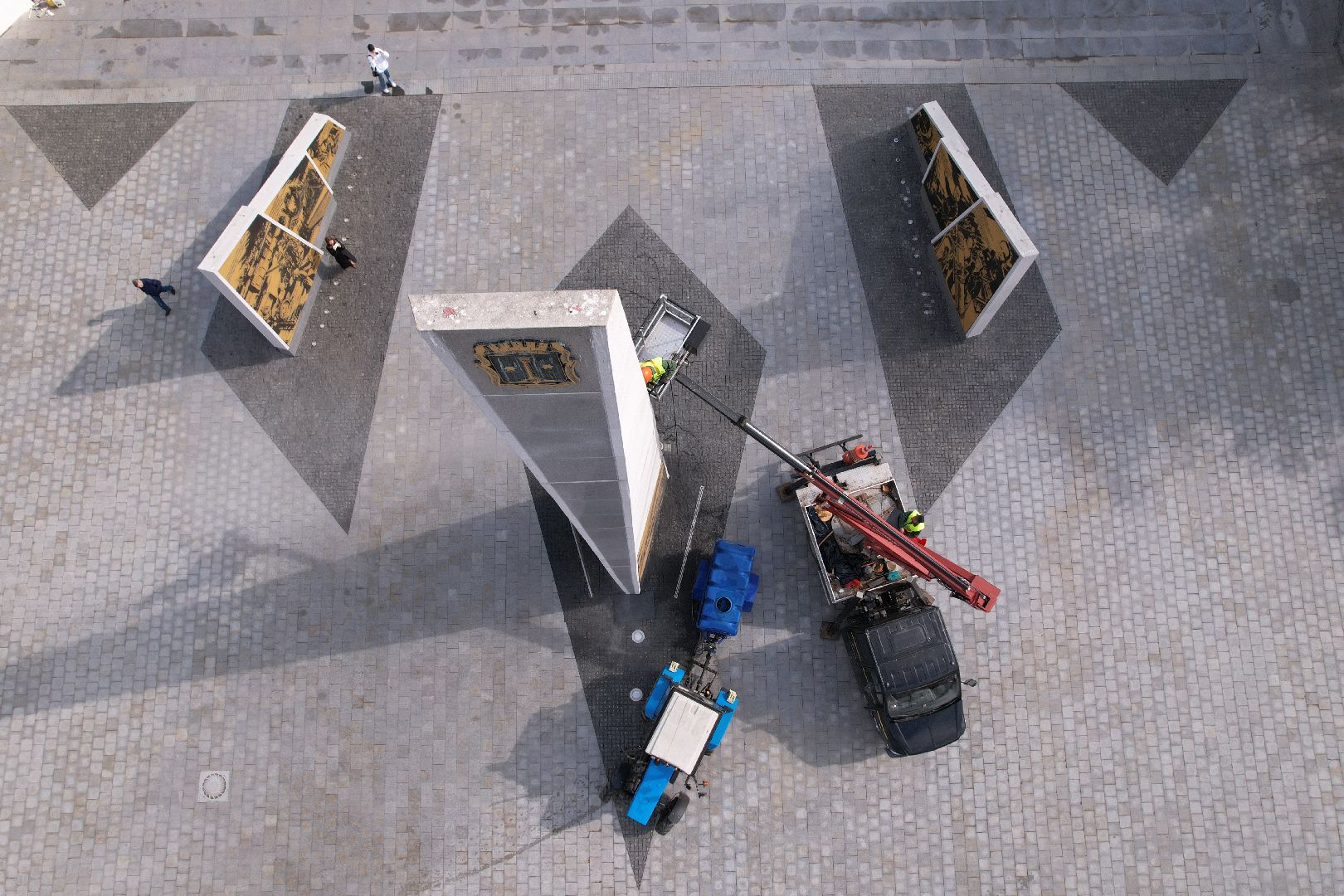 видео с коптера, стела город трудовой доблести, мемориальный парк коломны,