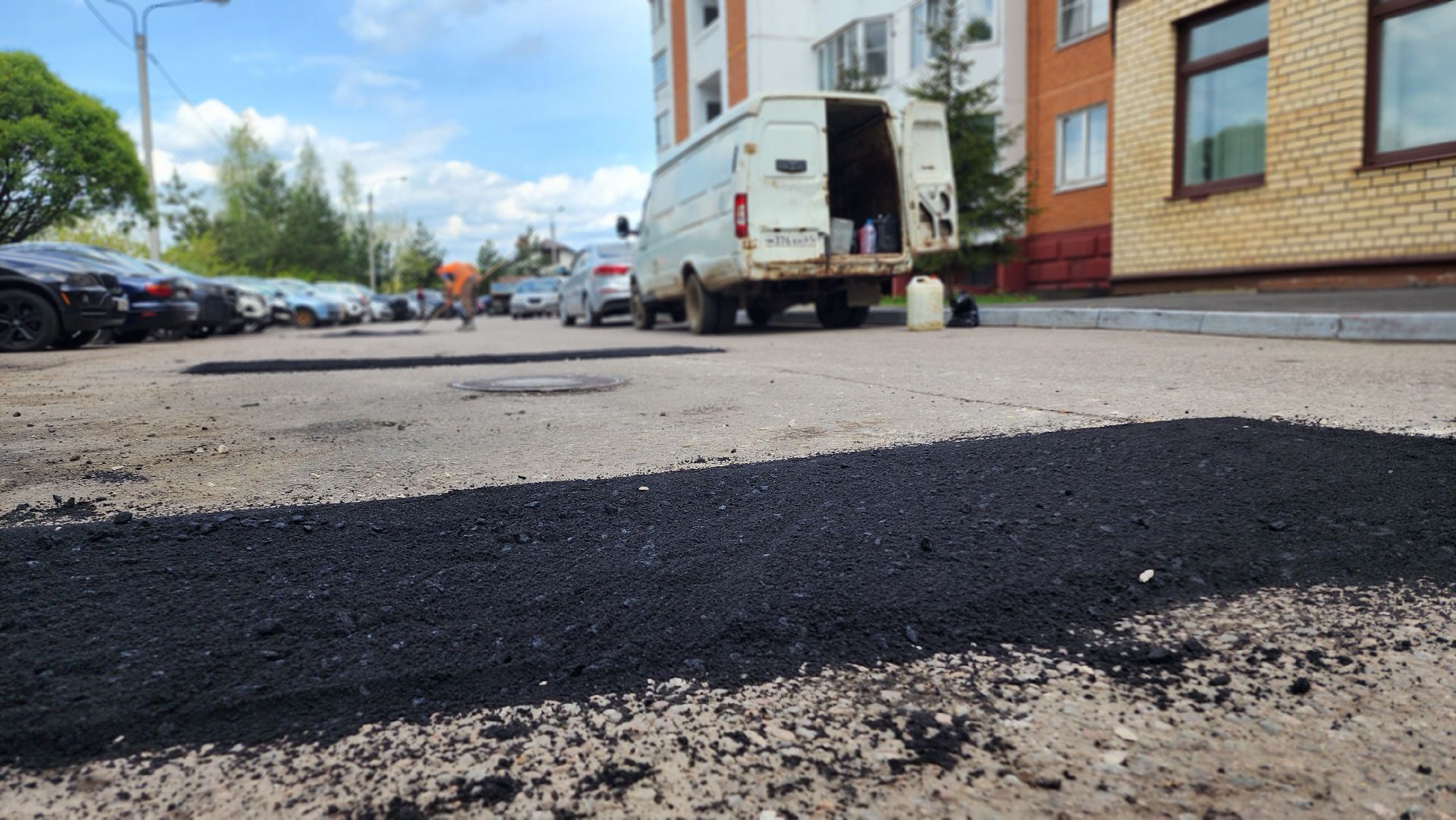 дороги, дорожные ямы, ремонт дорог,домодедово, подмосковье, коммунальная служба, спецтехника,