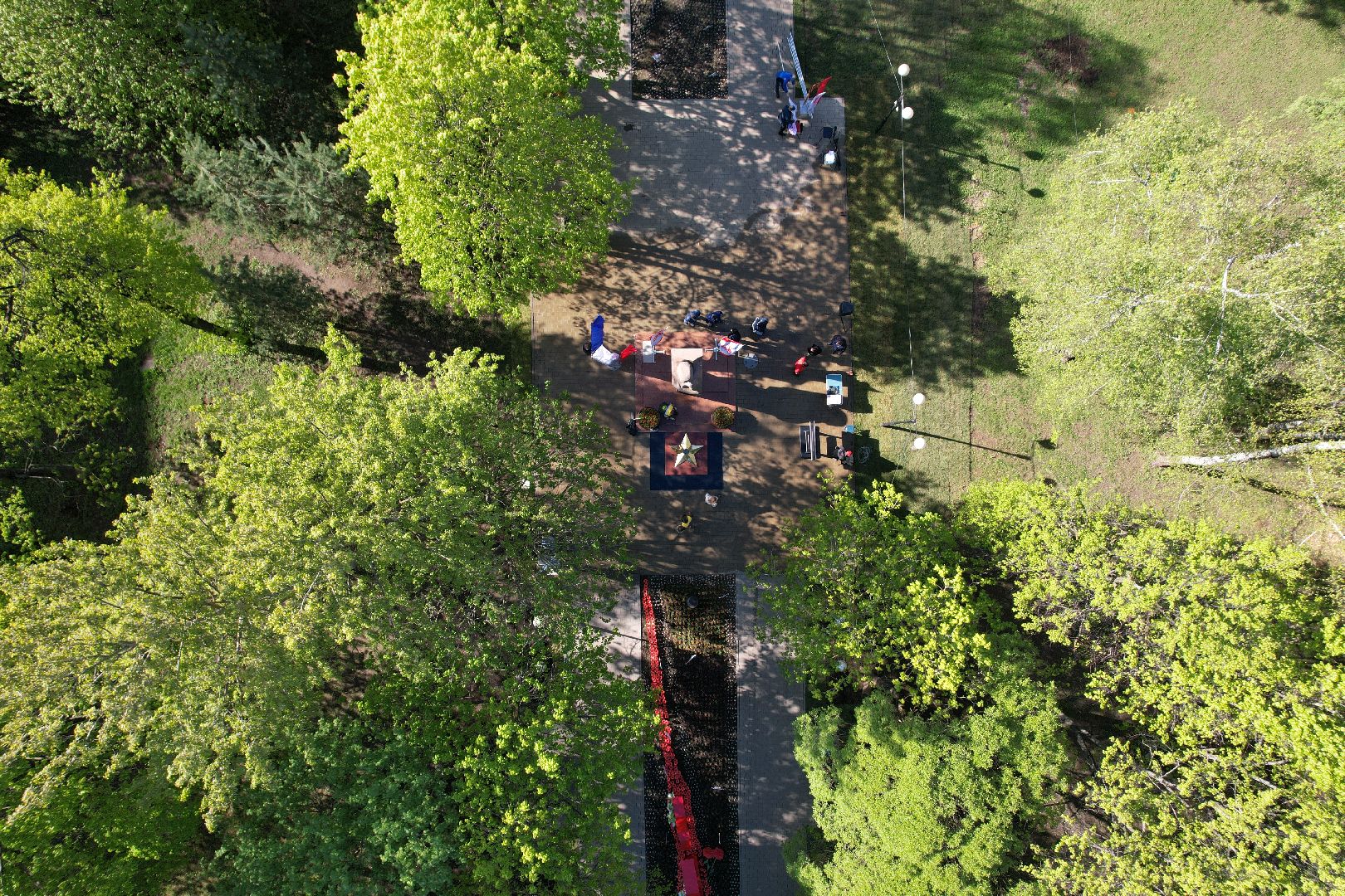 видео с коптера, Вечный огонь в королеве,