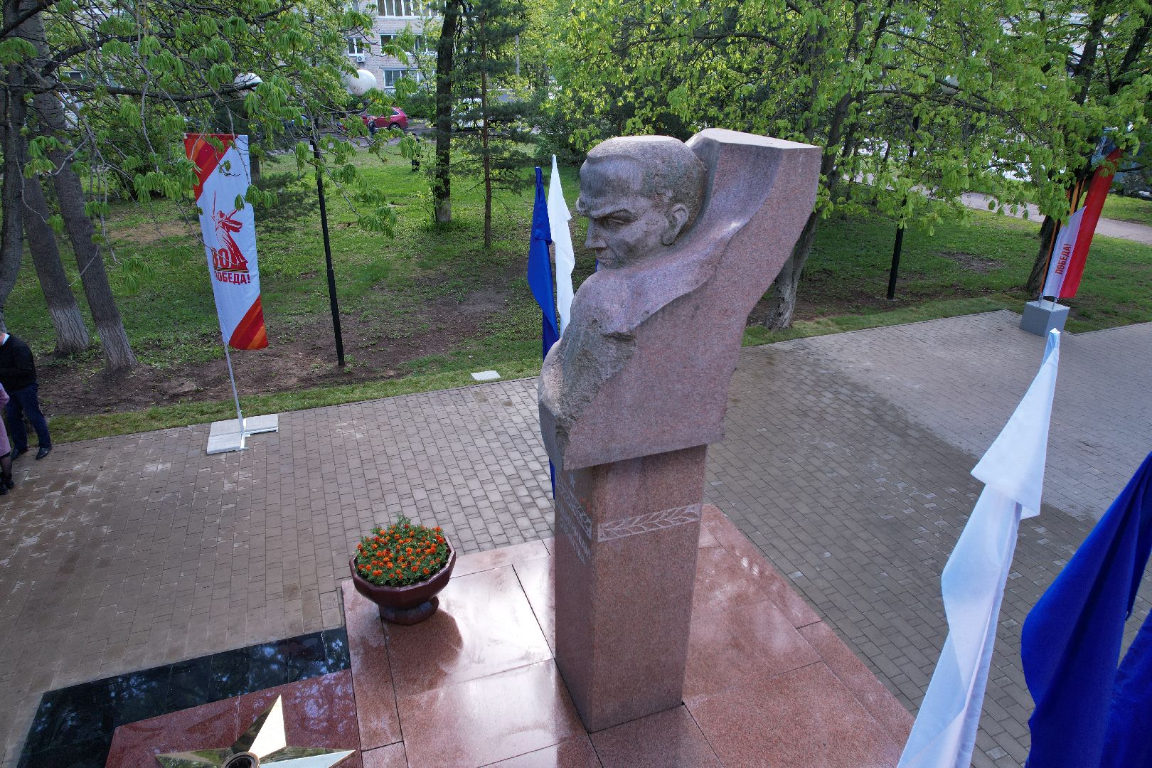 видео с коптера, Вечный огонь в королеве,