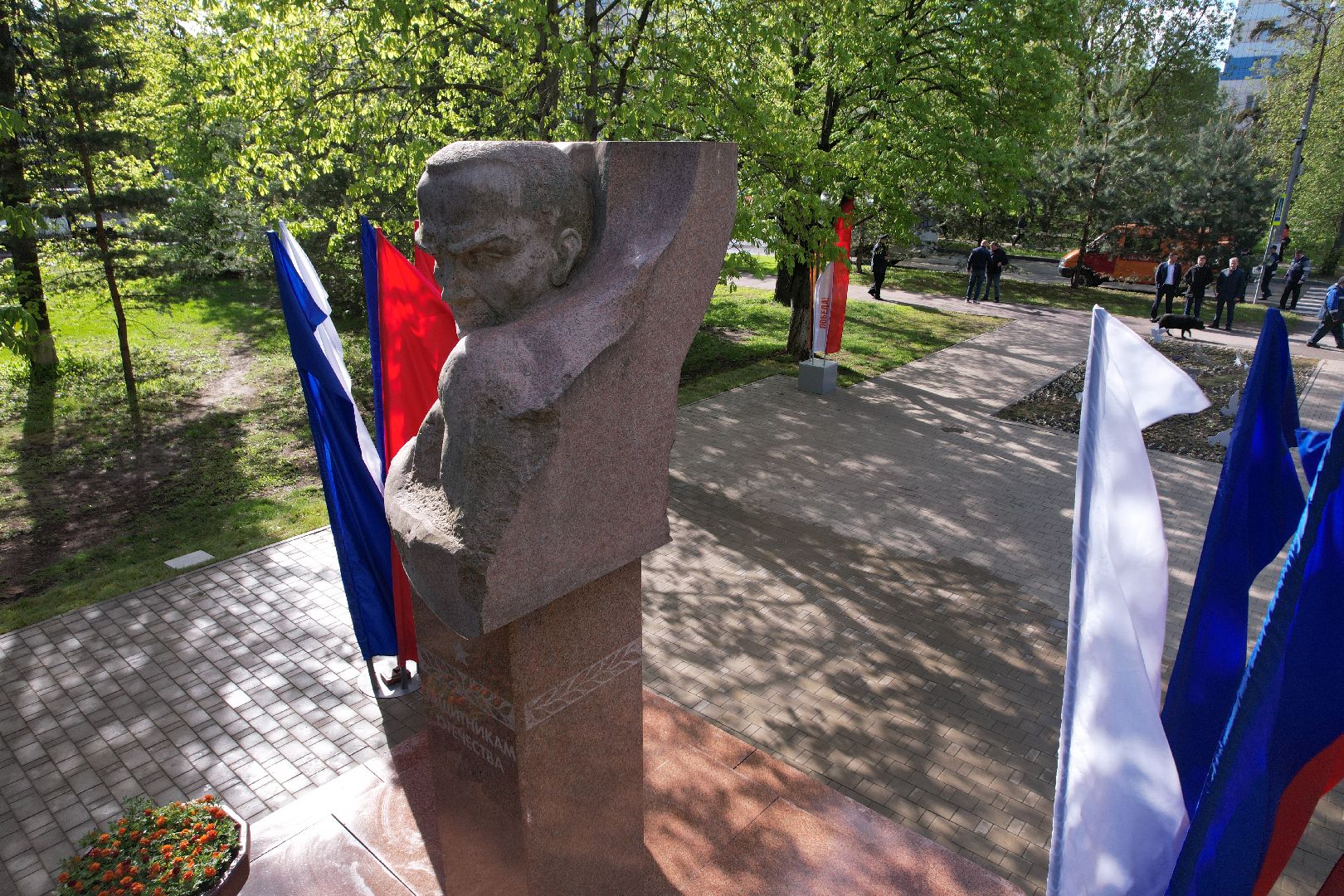 видео с коптера, Вечный огонь в королеве,