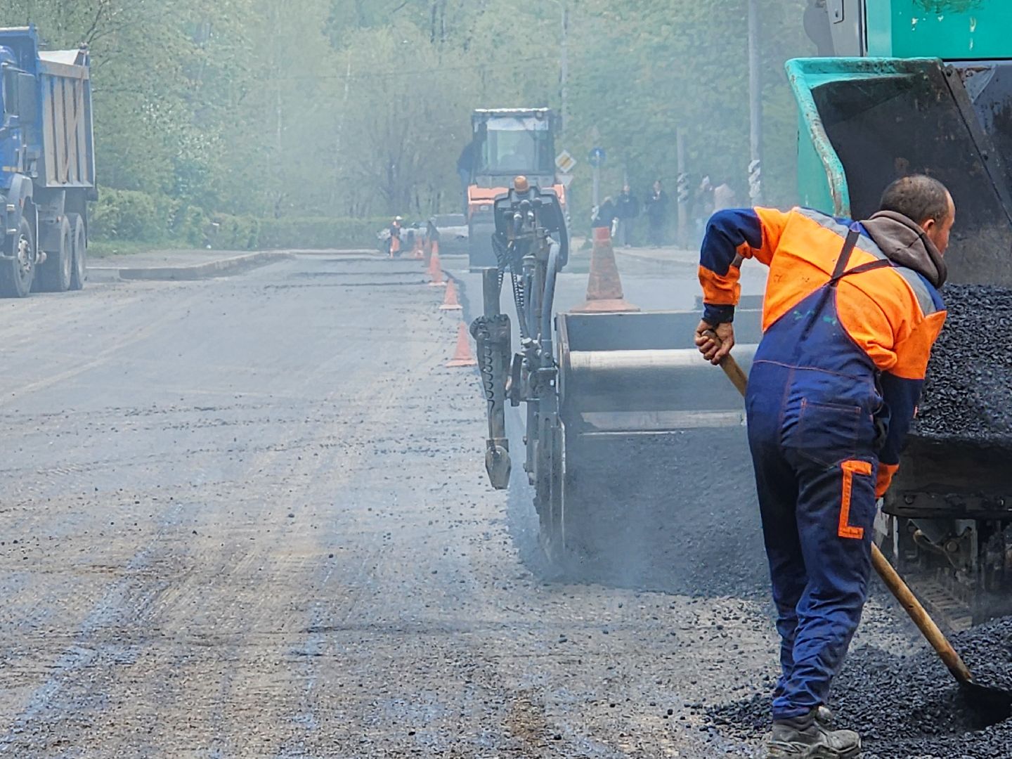 сергиев посад, ремонт дорог, клементьевская,