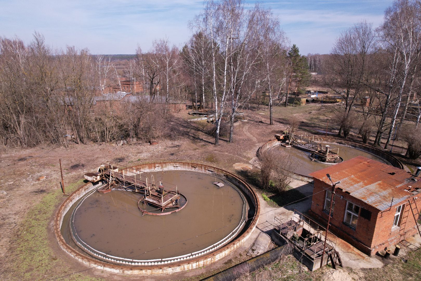 видео с коптера, экология подмосковья, очистные в пущине,