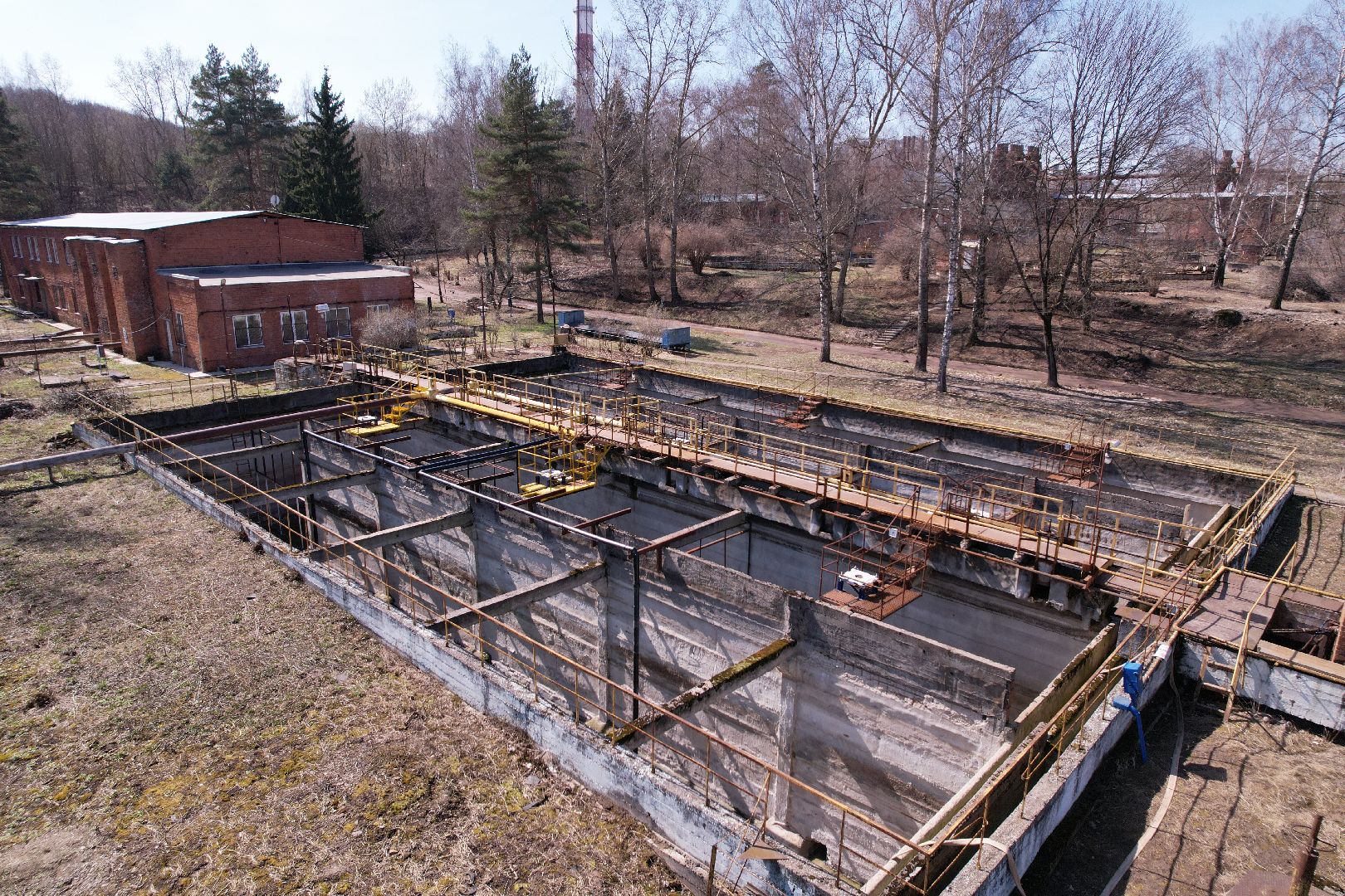 видео с коптера, экология подмосковья, очистные в пущине,