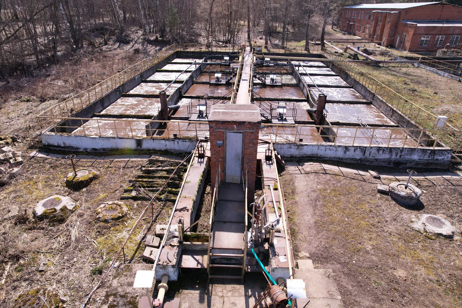 видео с коптера, экология подмосковья, очистные в пущине,