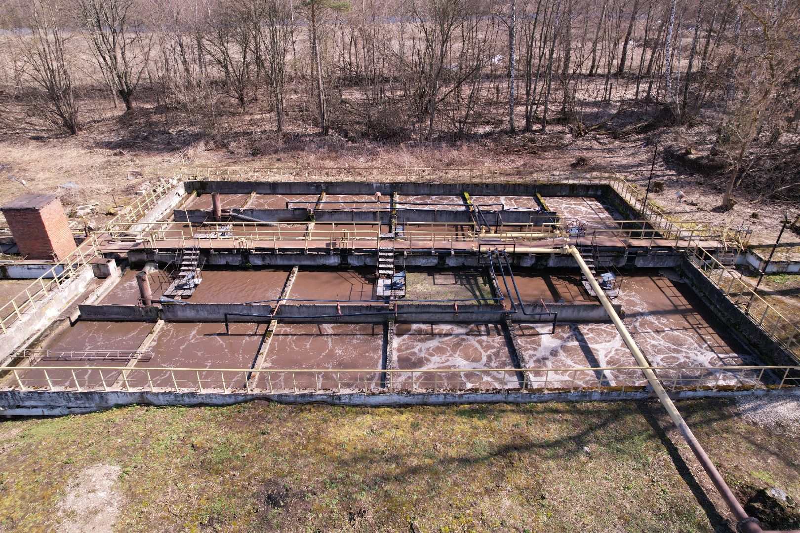 видео с коптера, экология подмосковья, очистные в пущине,