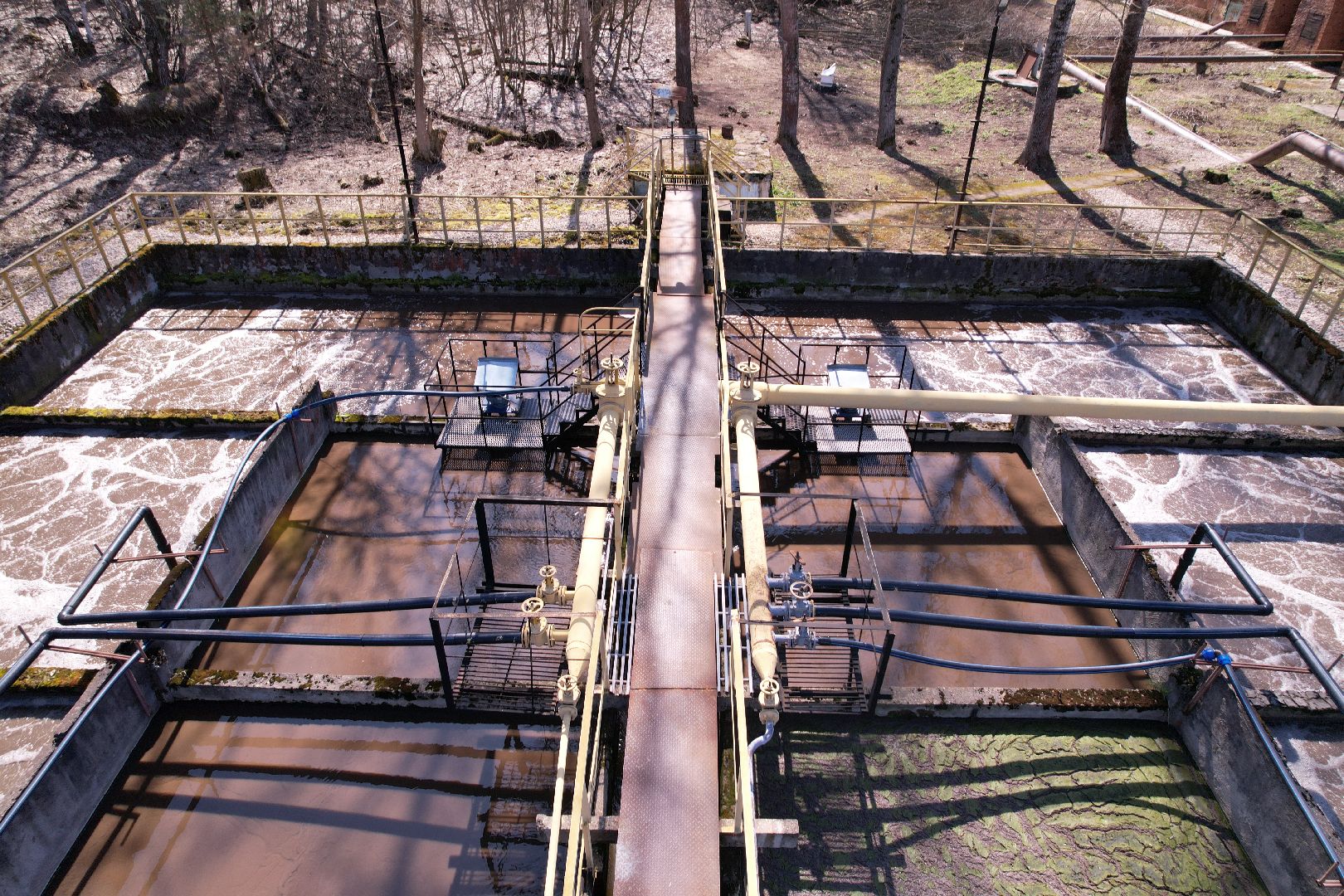 видео с коптера, экология подмосковья, очистные в пущине,