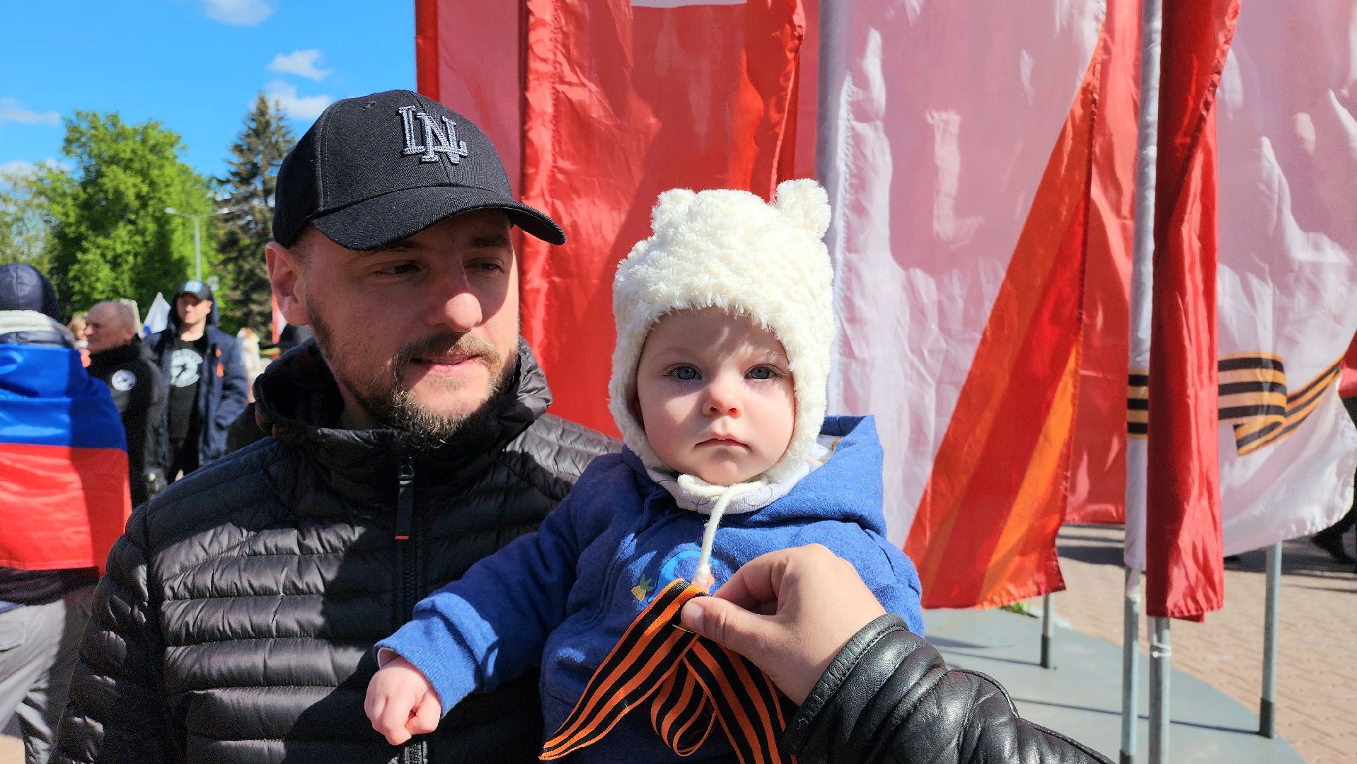 домодедово, подмосковье , ленточка, георгиевская лента, митинг, обелиск славы, памятник,