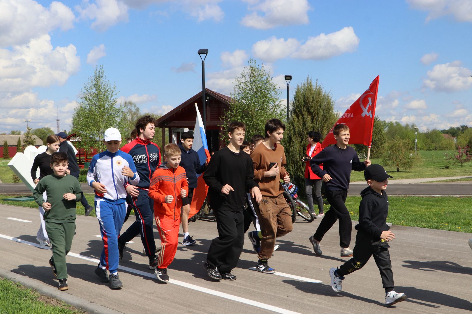 серебряные пруды, парк Серебряный , 80 лет победе,