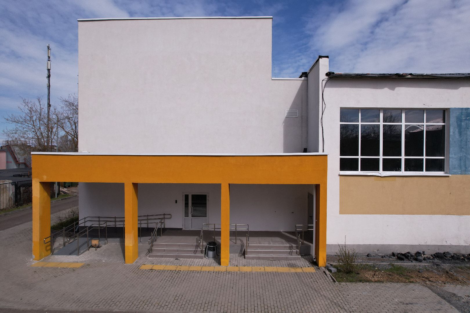 видео с коптера, капремонт школы 9 в серпухове,