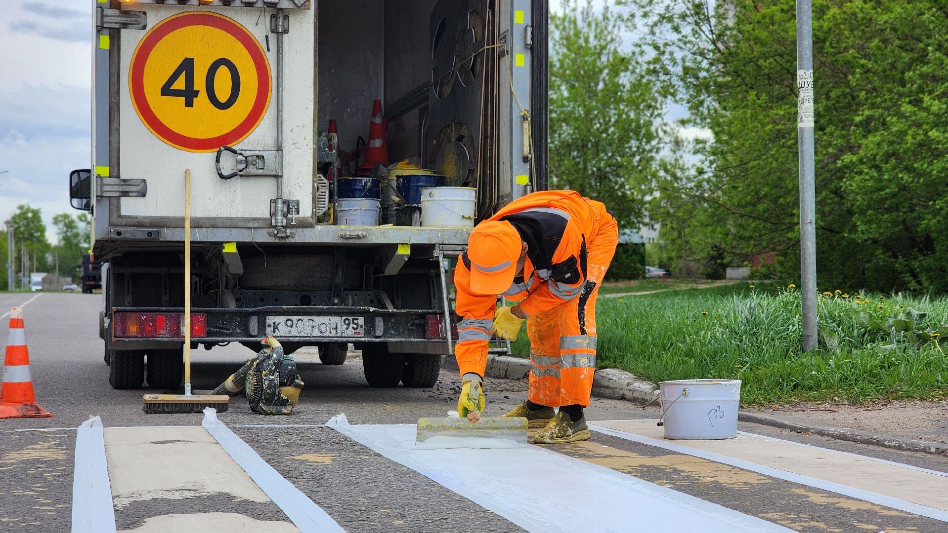 дорожная разметка, дороги, лосино-петровский,